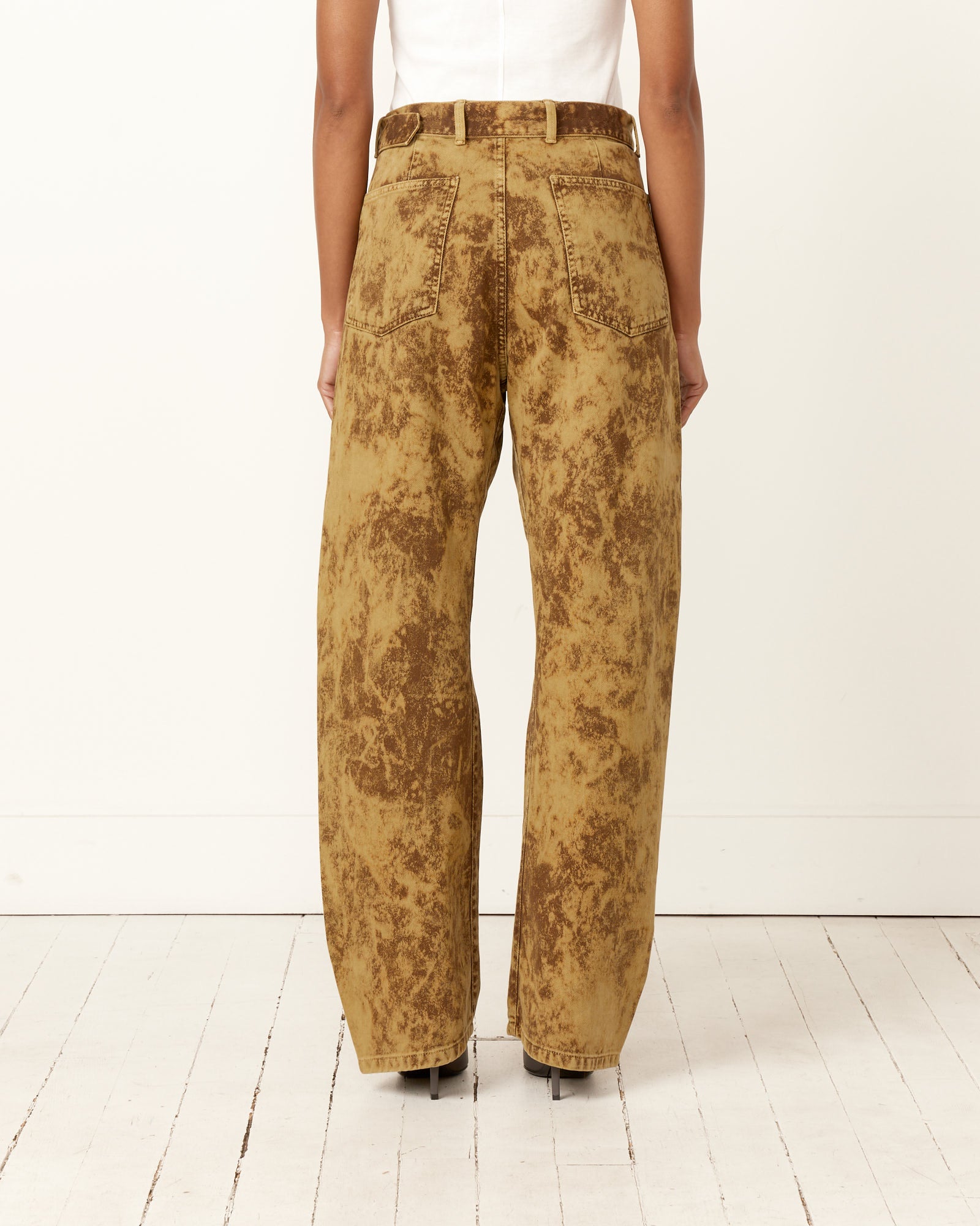 Lemaire Twisted Belted Pant Acid Snow/Bronze - Acid Snow/Bronze / XS (256492)