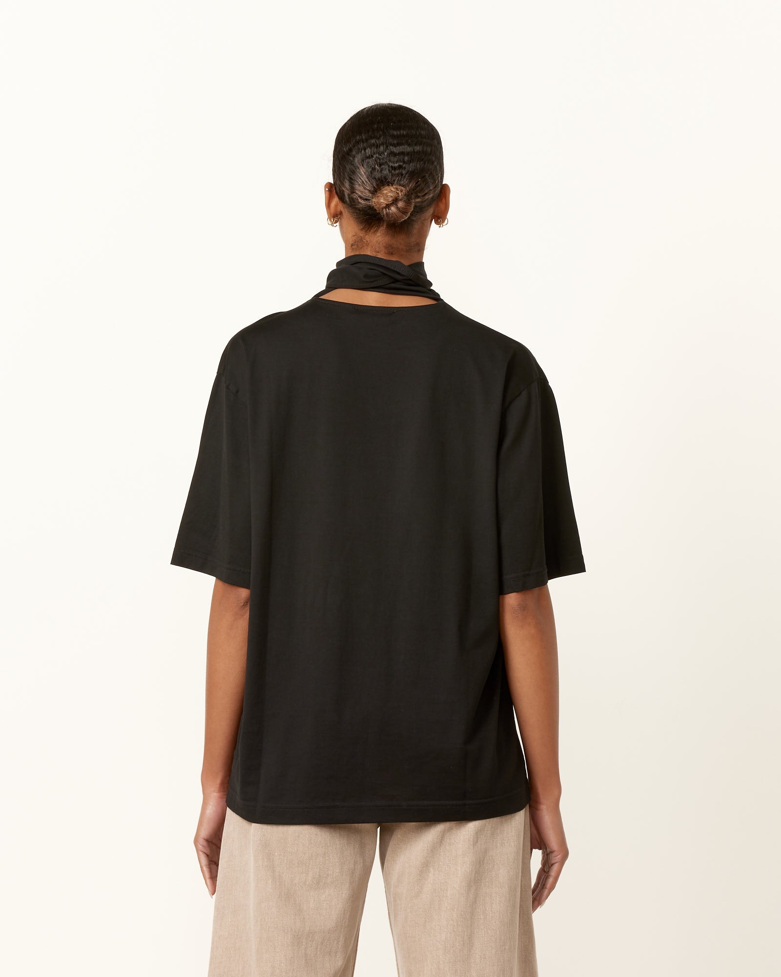 Lemaire Foulard T-Shirt Black - Black / XS (256511)