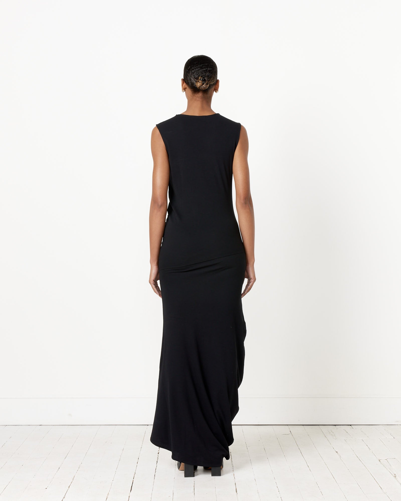 Lemaire Fitted Twisted Dress Black - Black / XS (256515)