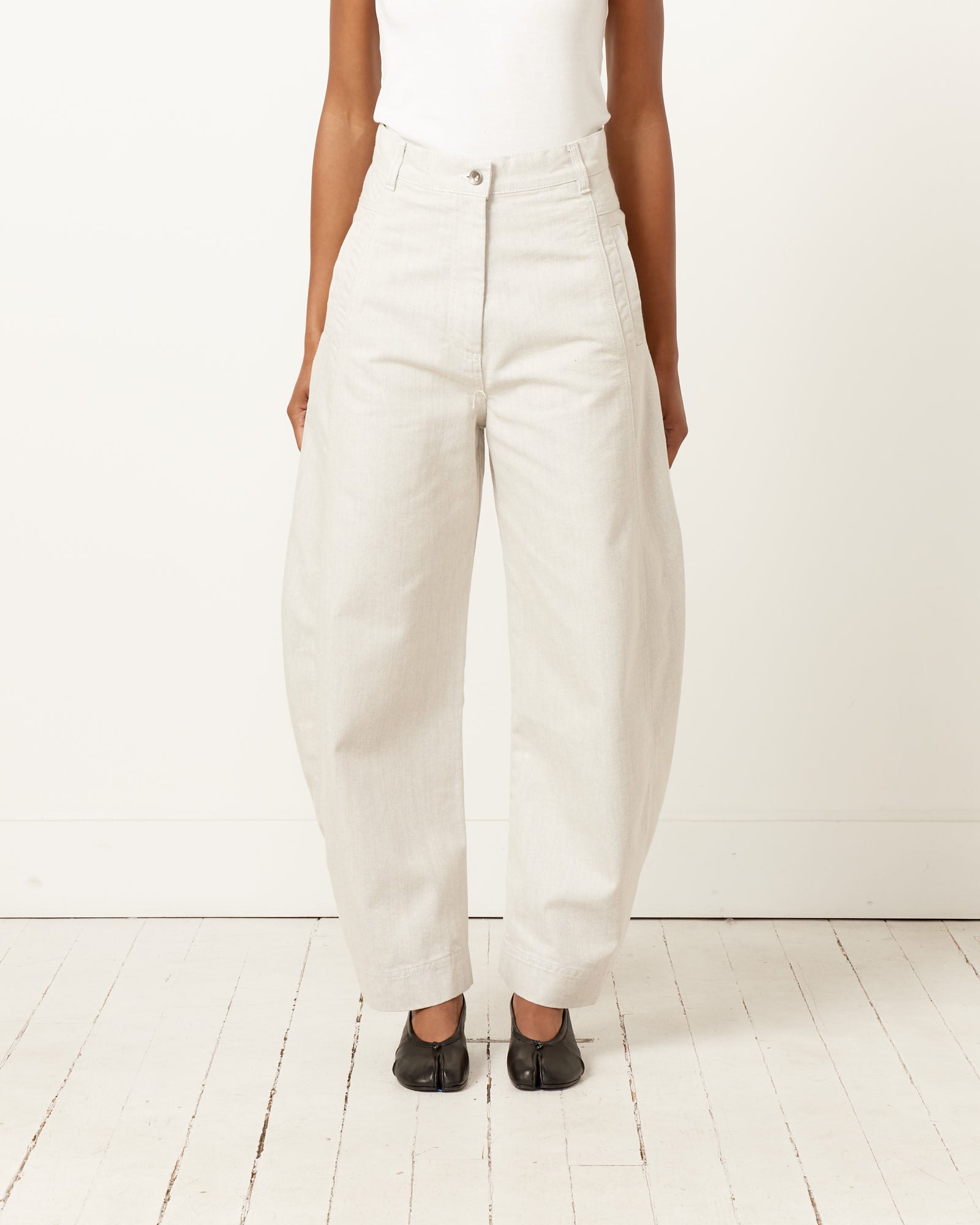 Henrik Vibskov Post Denim Pant White/Blue - White/Blue / XS (256570)