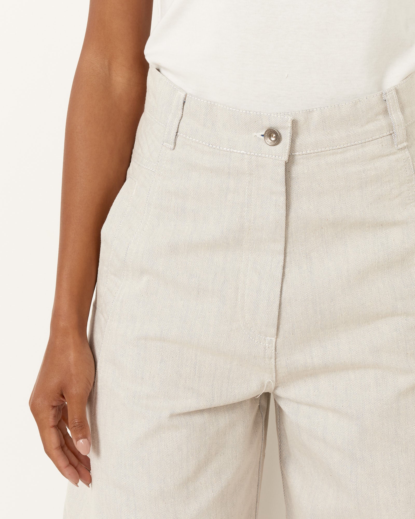 Henrik Vibskov Post Denim Pant White/Blue - White/Blue / XS (256570)