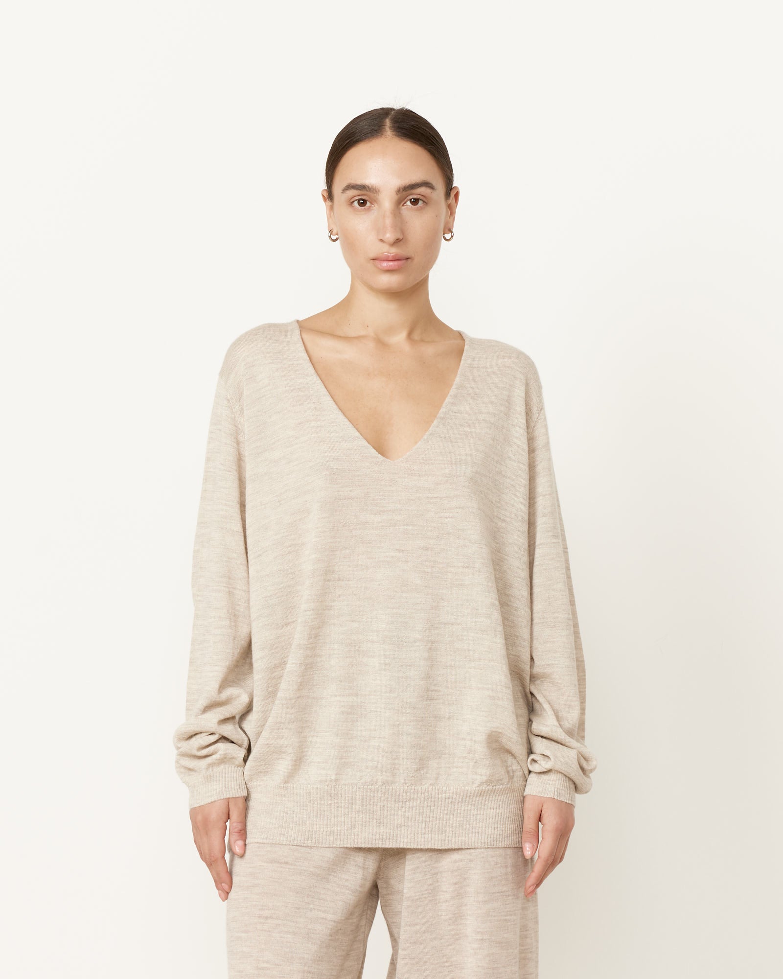 Lauren Manoogian Super Fine V Neck - Carrara / 1 (256597)