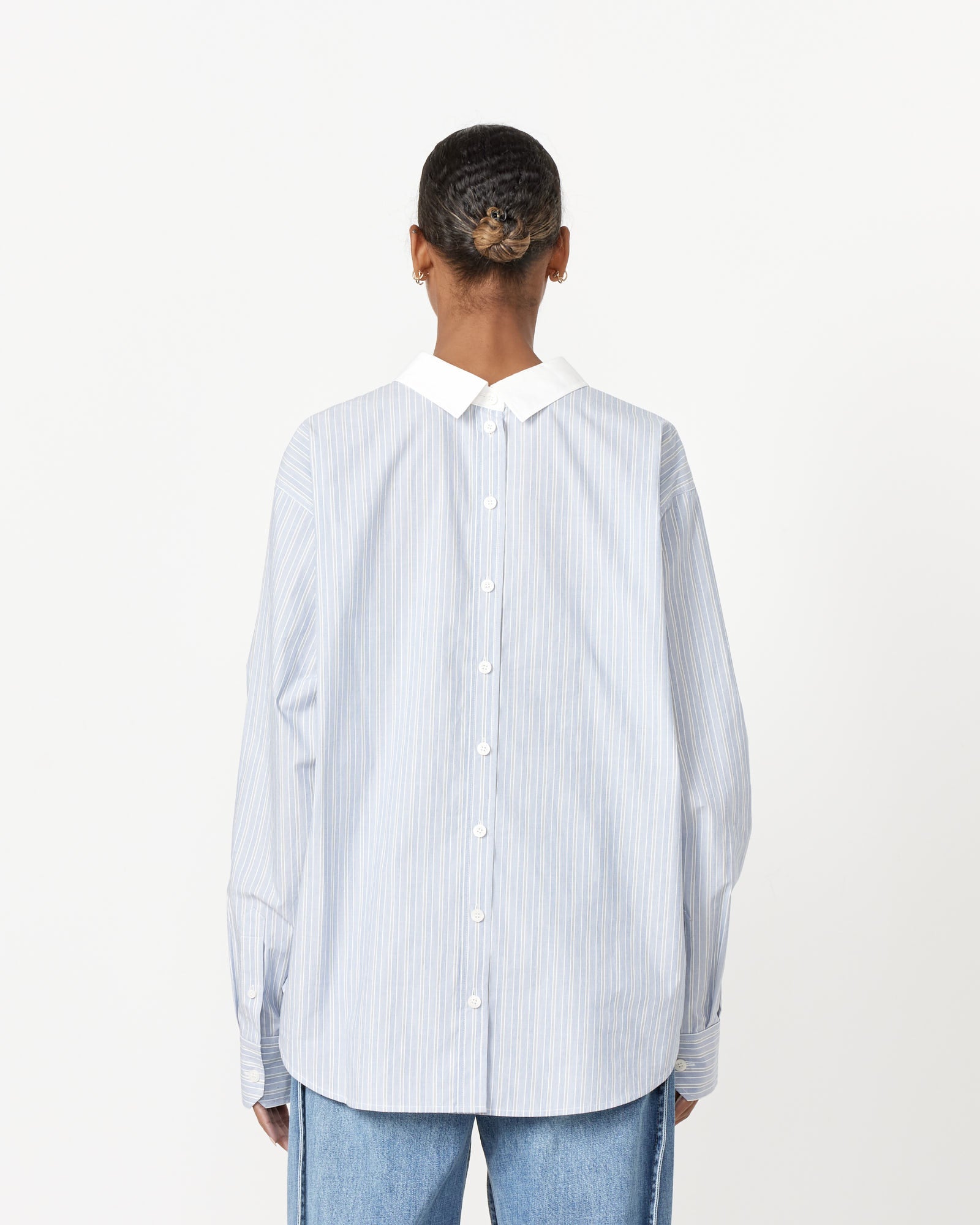 Striped Shirt - Blue/White / 36 (256631)