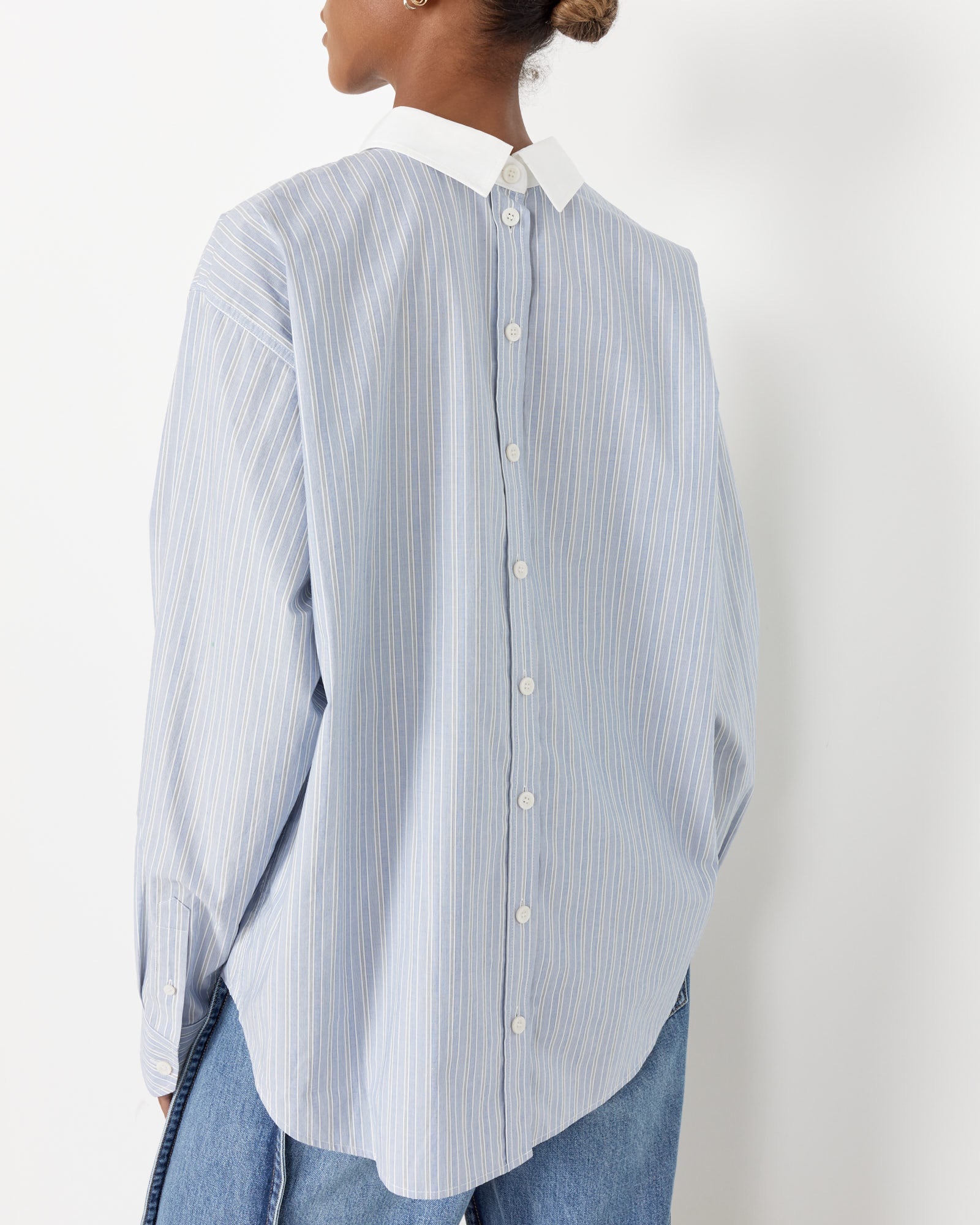 Striped Shirt - Blue/White / 36 (256631)