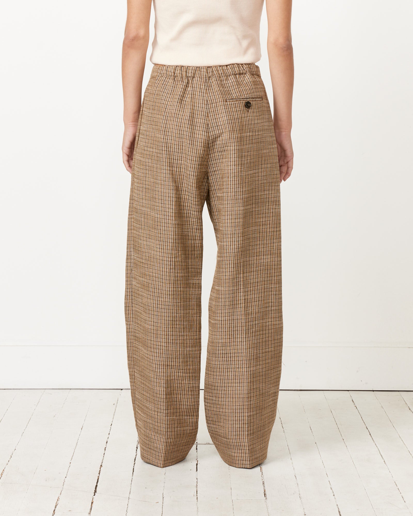 Brown Check Trousers - Multi Brown / 34 (256662)