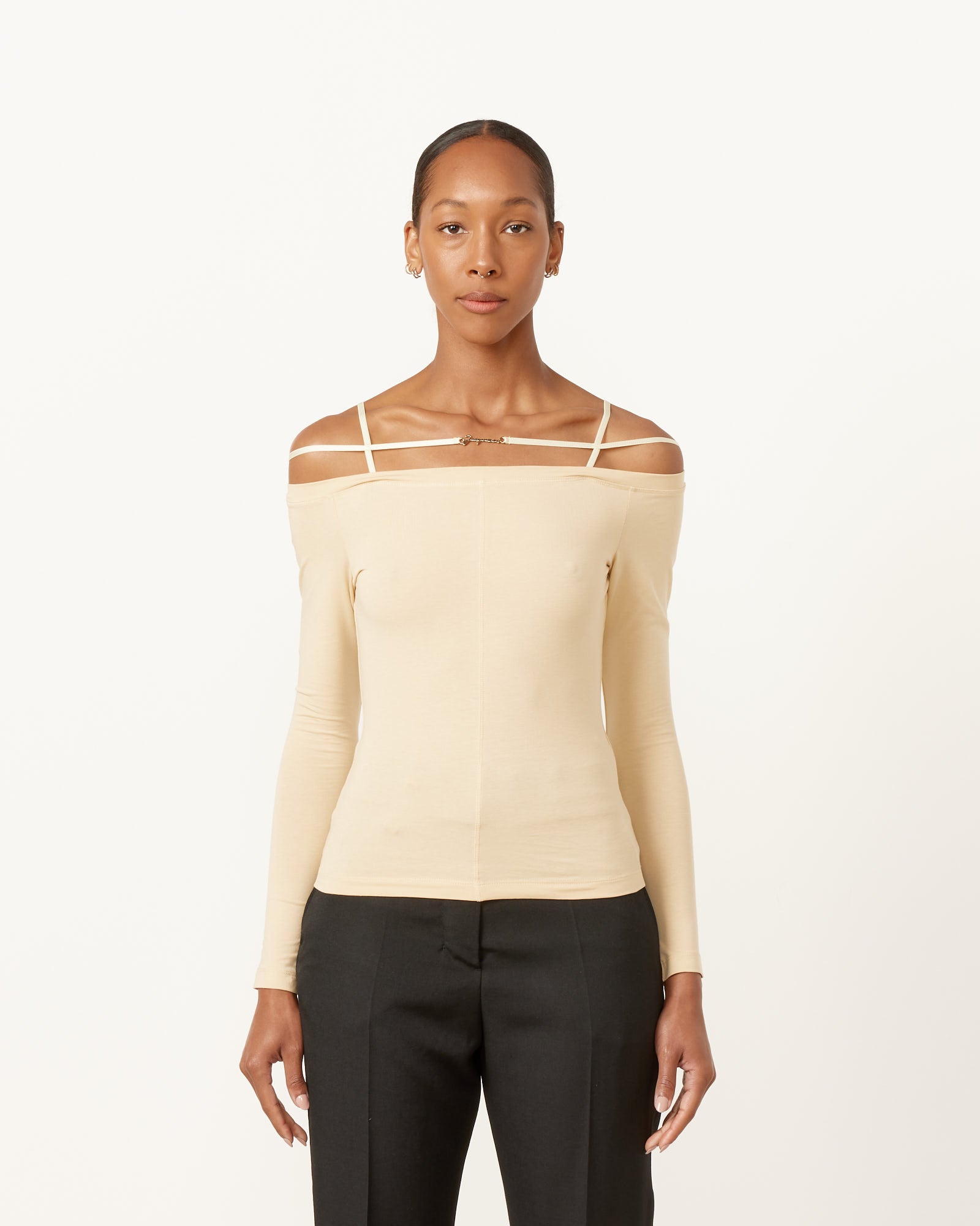 Jacquemus Le Sierra t-Shirt Light Ivory - Light Ivory / XS (256692)