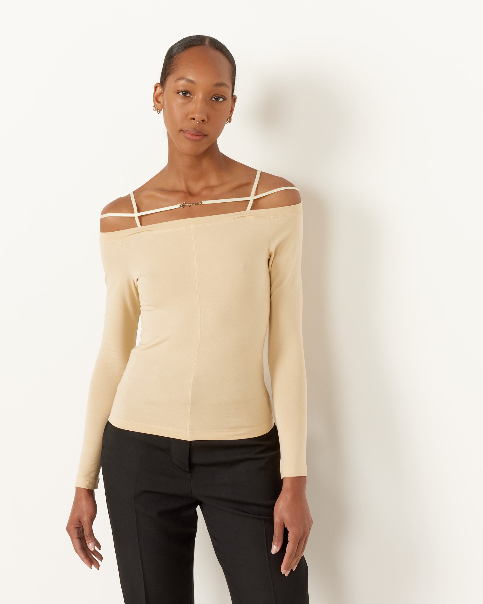 Jacquemus Le Sierra t-Shirt Light Ivory - Light Ivory / XS (256692)