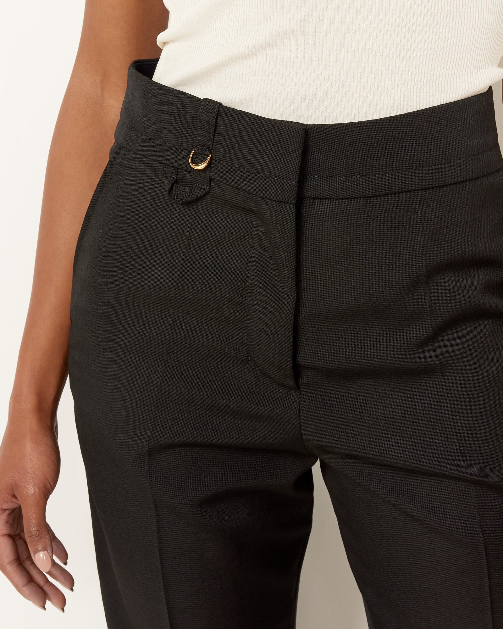 Jacquemus Le Pantalon Tibau Trouser Black - Black / 36 (256727)