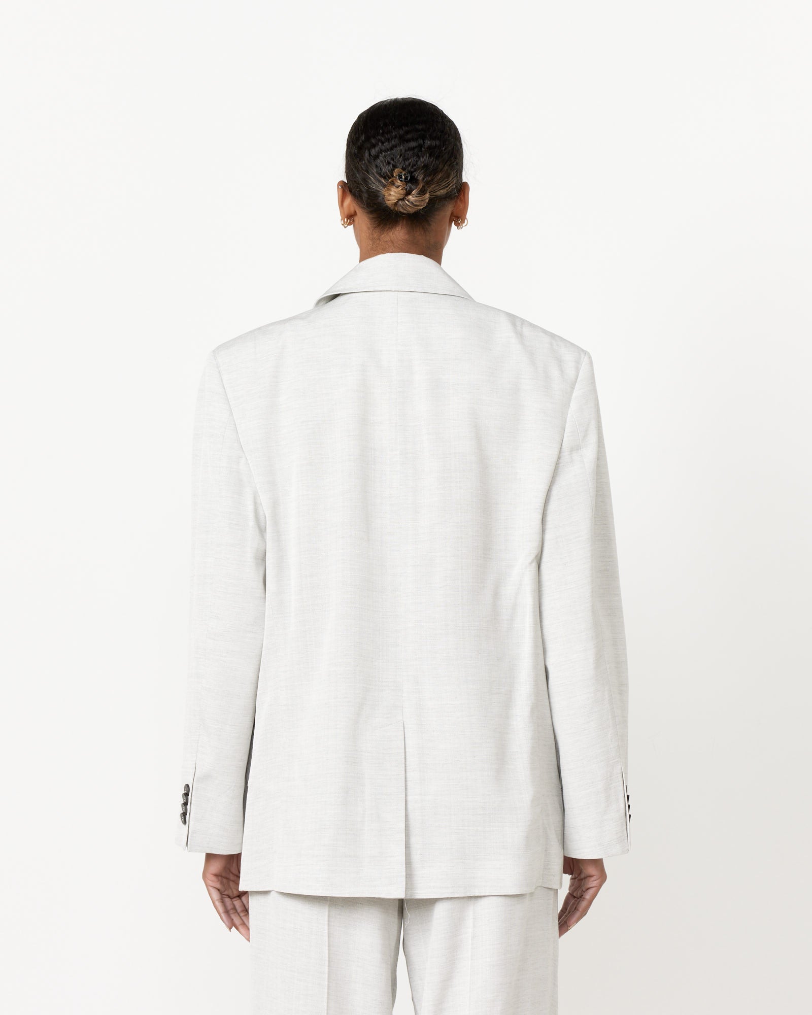 Jacquemus La Veste Titolo Blazer Light Grey - Light Grey / 36 (256731)