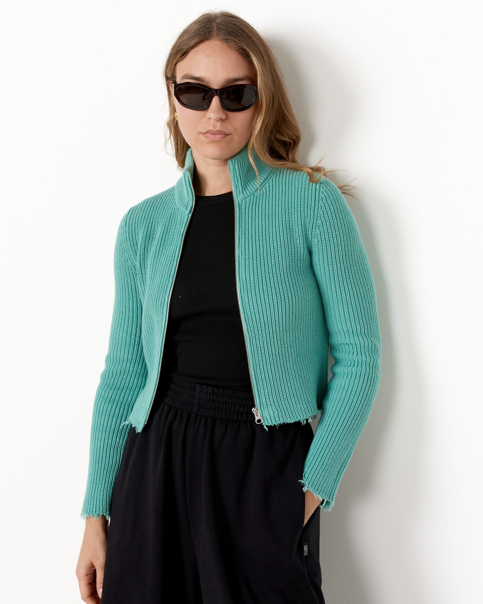 MM6 S52AM0284 Sports Jacket - Turquoise / S (256786)