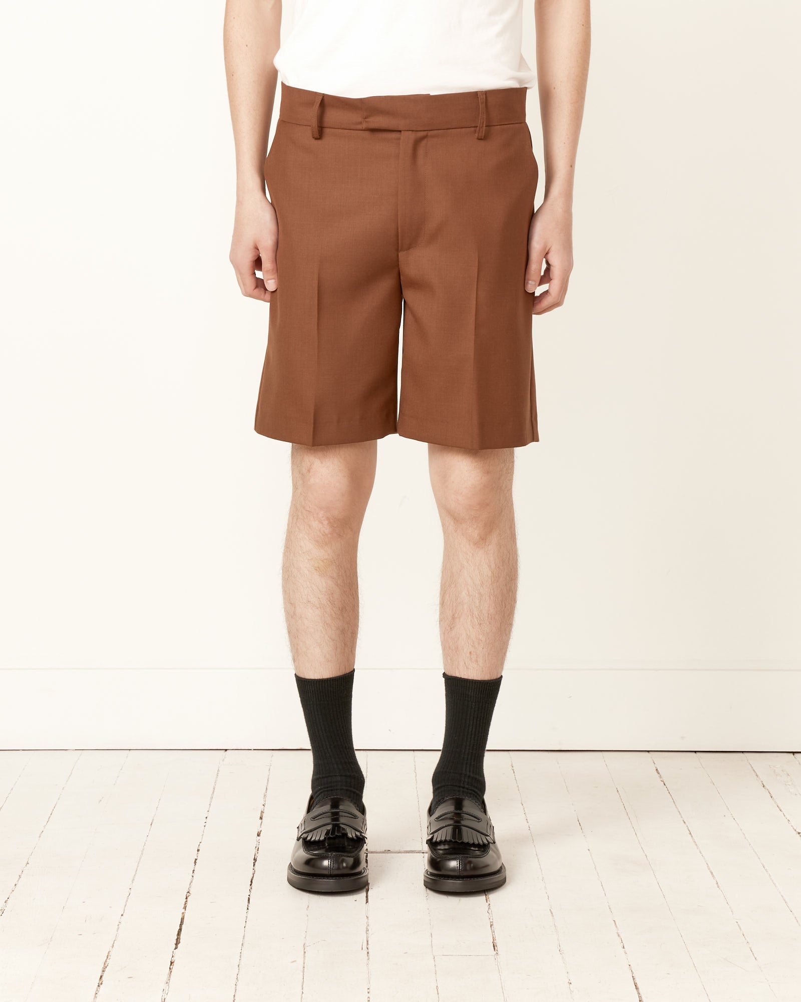 Séfr Sven Shorts Mid Brown - Mid Brown / M (256875)