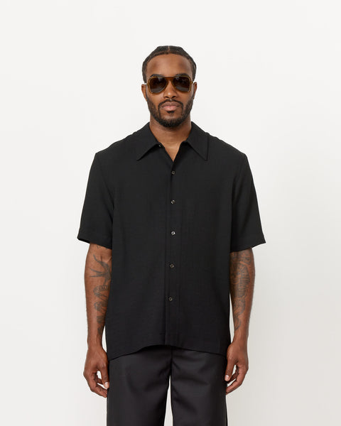 Suneham Shirt in Black Crepe