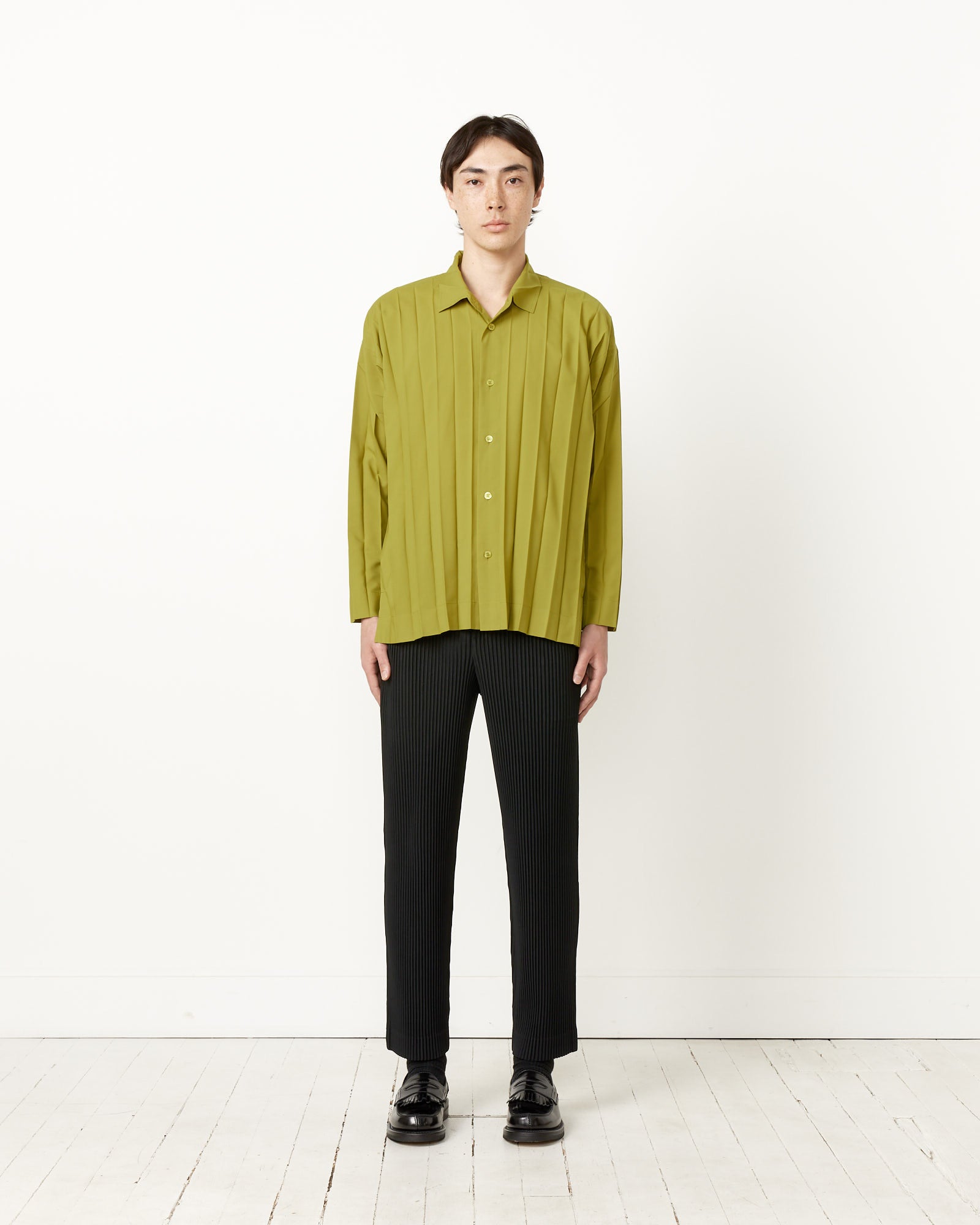 Issey Miyake Homme Plisse Edge Shirt Green - Green / 3 (256960)