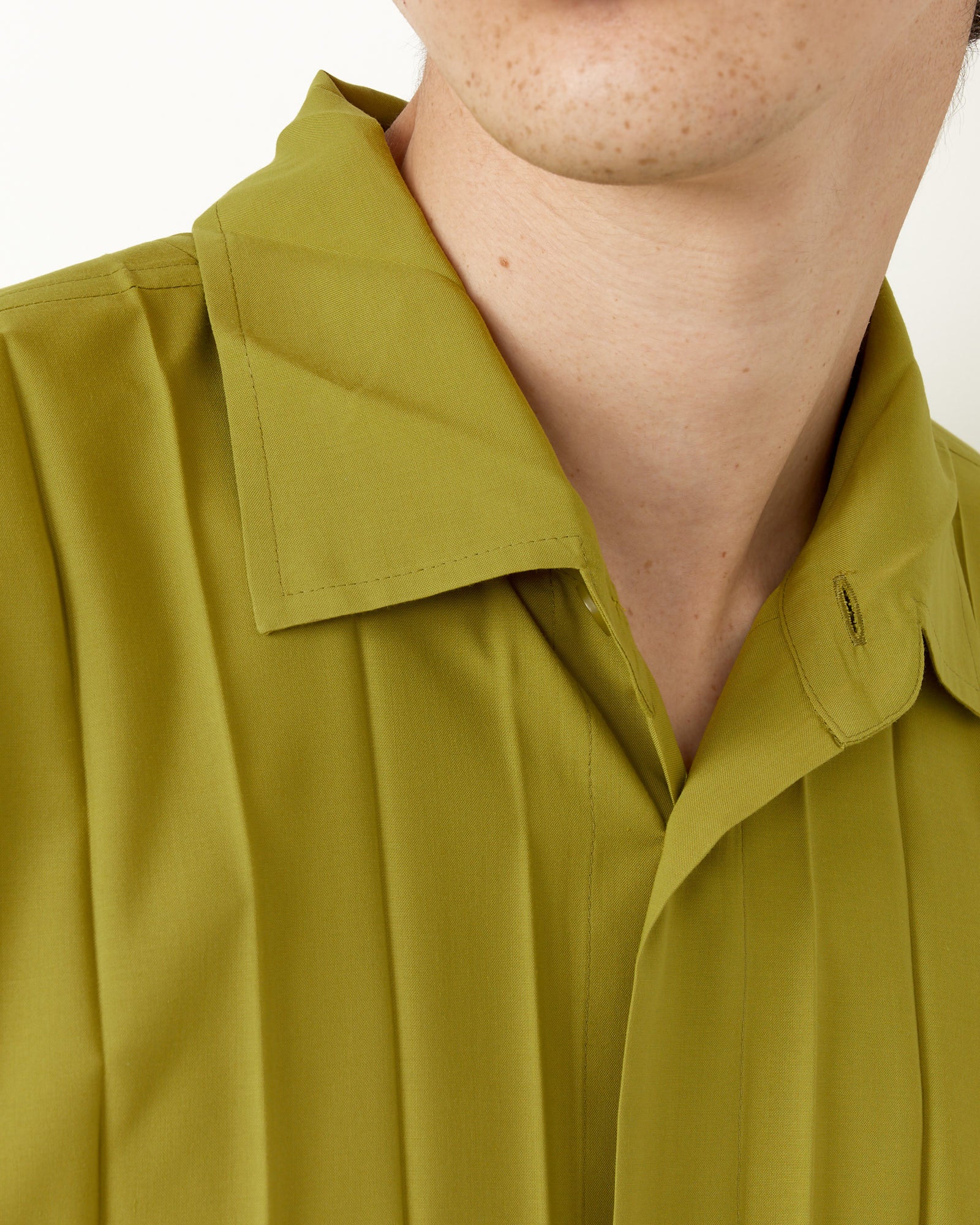 Issey Miyake Homme Plisse Edge Shirt Green - Green / 3 (256960)