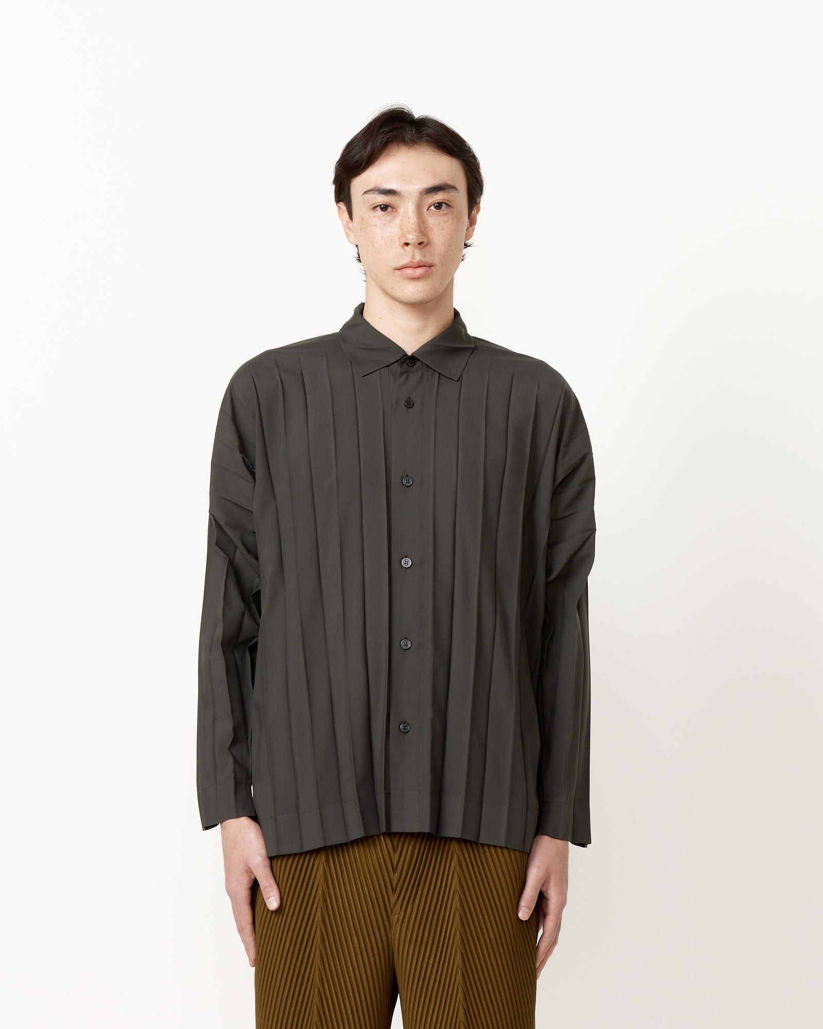 Issey Miyake Homme Plisse Edge Shirt Charcoal - Charcoal / 3 (256962)