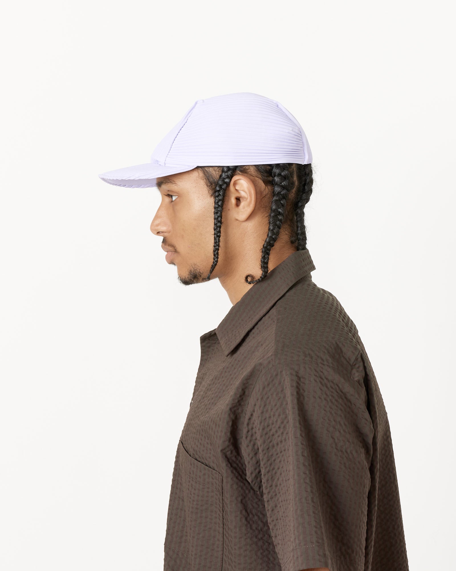 Issey Miyake Homme Plisse A405 Pleats Cap Soft Lavender - Soft Lavender / OS (256974)