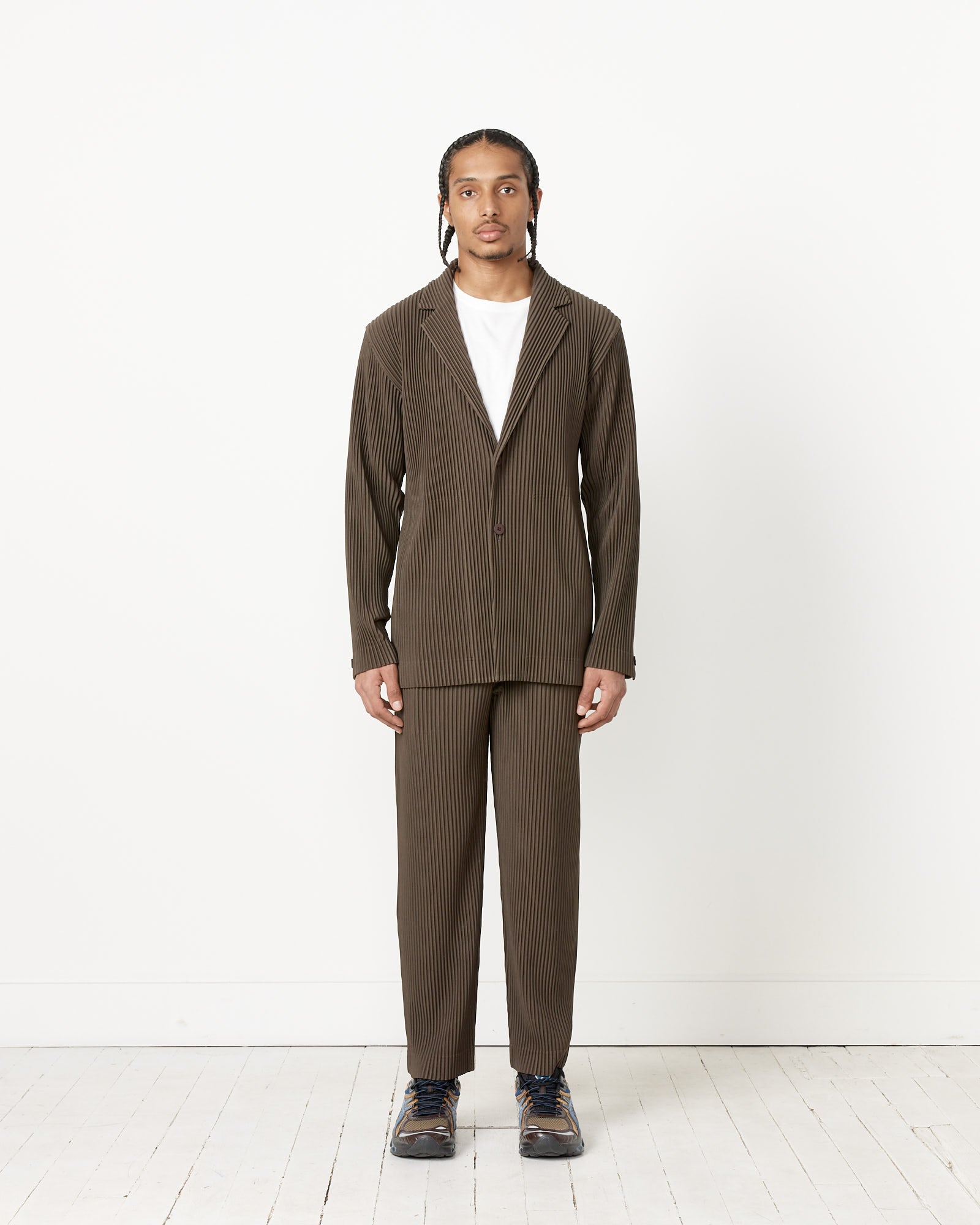 Tailored Pleats 1 Pant in Dark Khaki