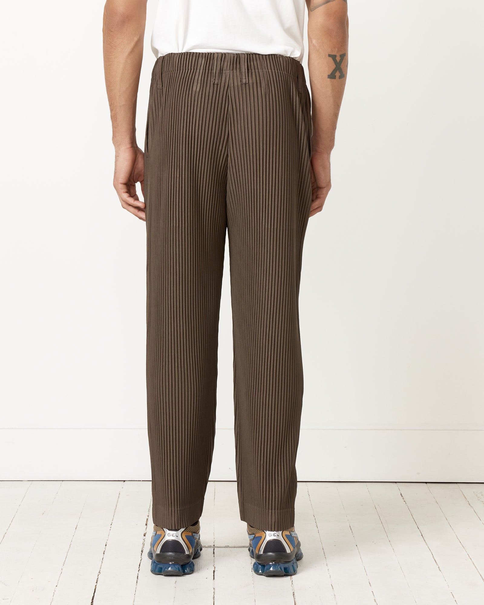 Issey Miyake Homme Plisse Tailored Pleats 1 Pant Dark Khaki - Dark Khaki / 3 (256986)