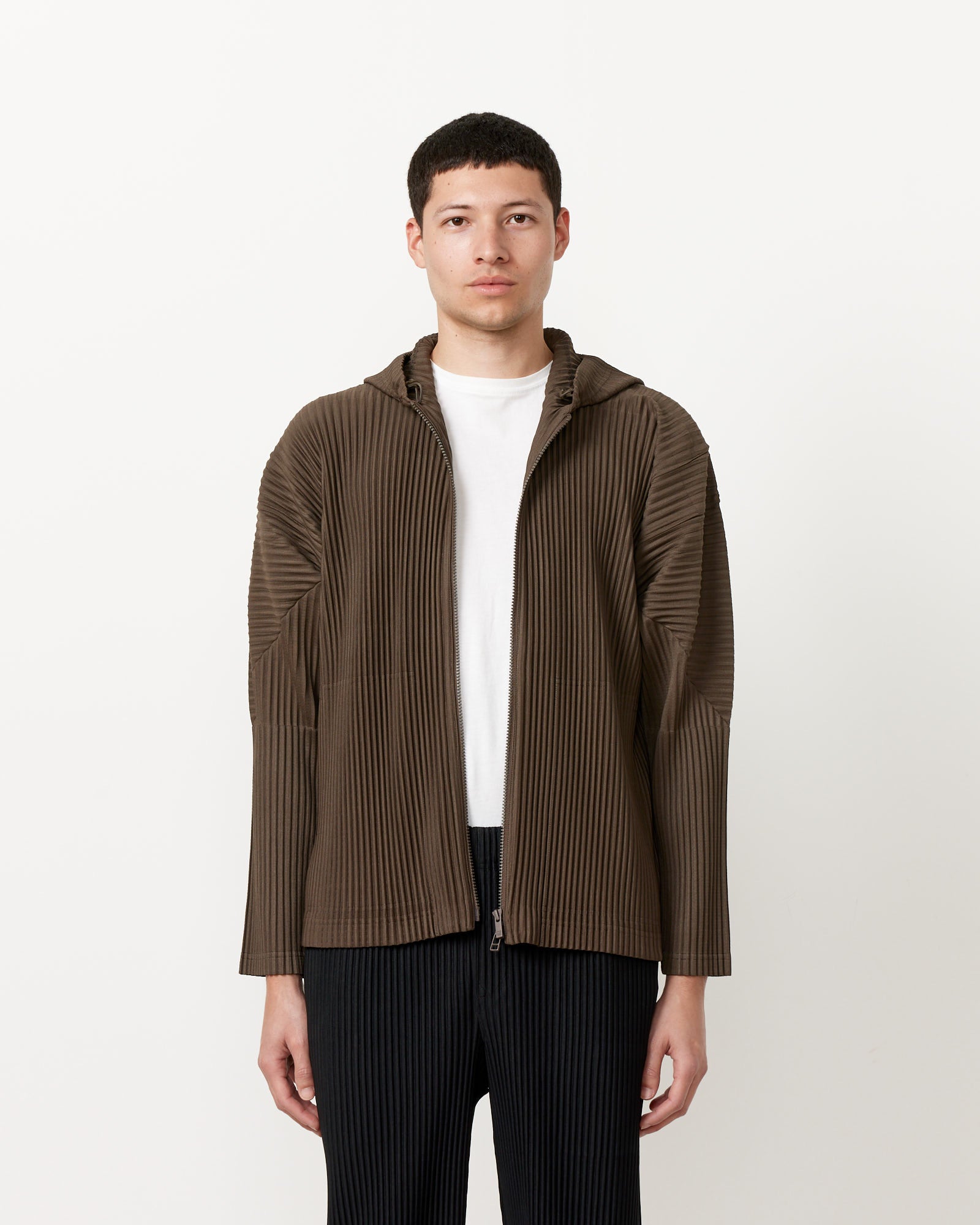 Issey Miyake Homme Plisse MC April Blouson Dark Khaki - Dark Khaki / 3 (256991)