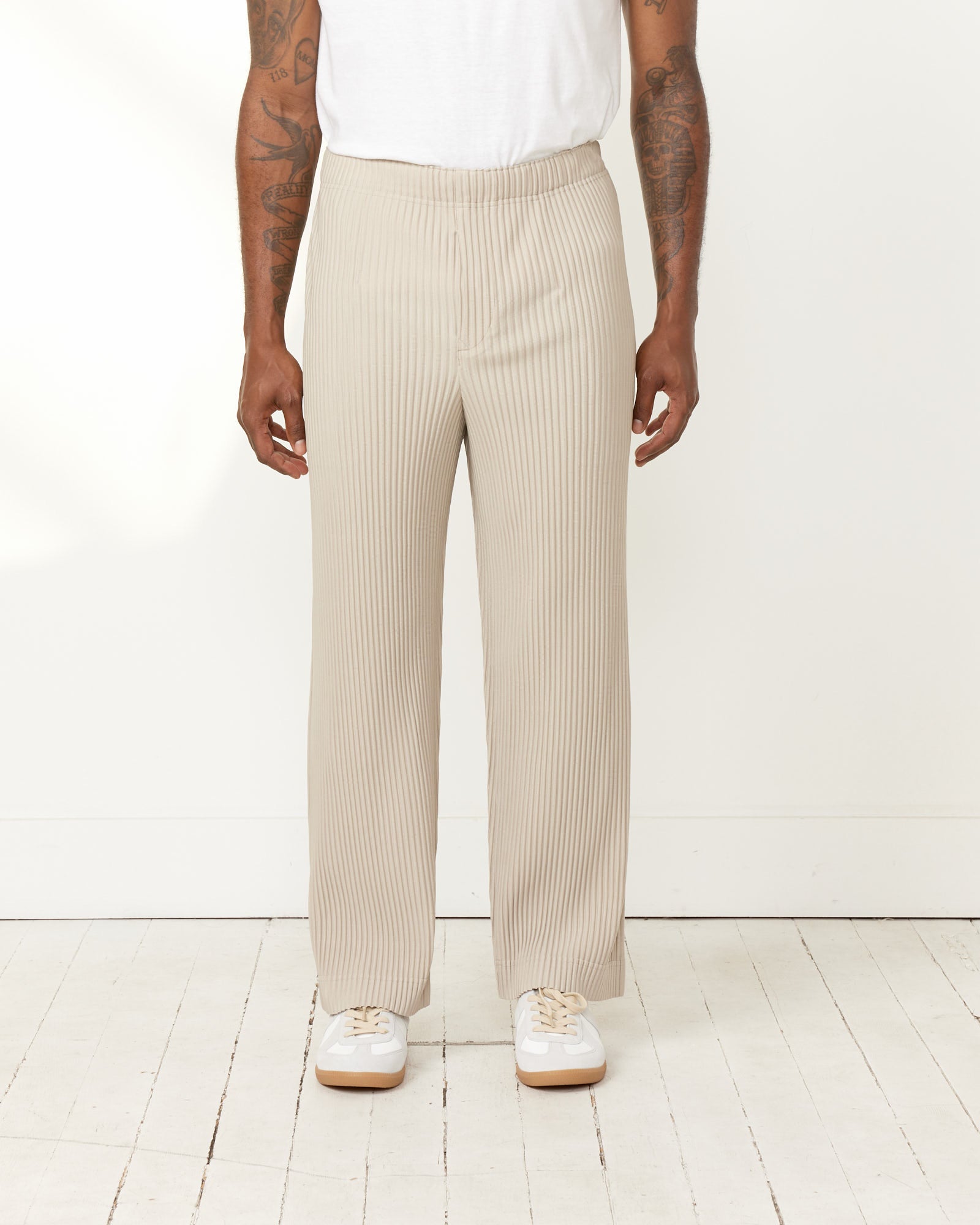 Issey Miyake Homme Plisse MC March Pant Linen Beige - Linen Beige / 2 (257003)