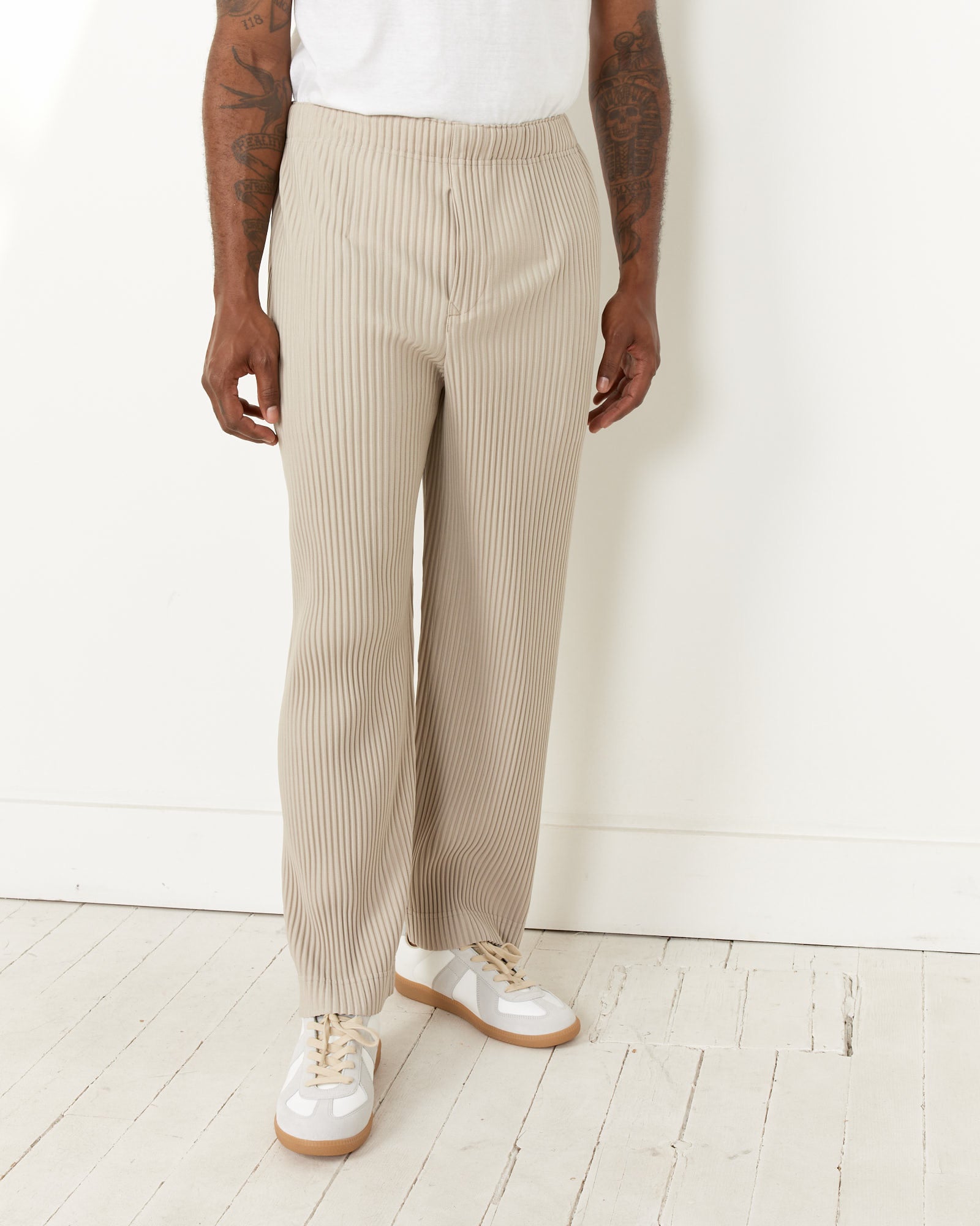 Issey Miyake Homme Plisse MC March Pant Linen Beige - Linen Beige / 2 (257003)