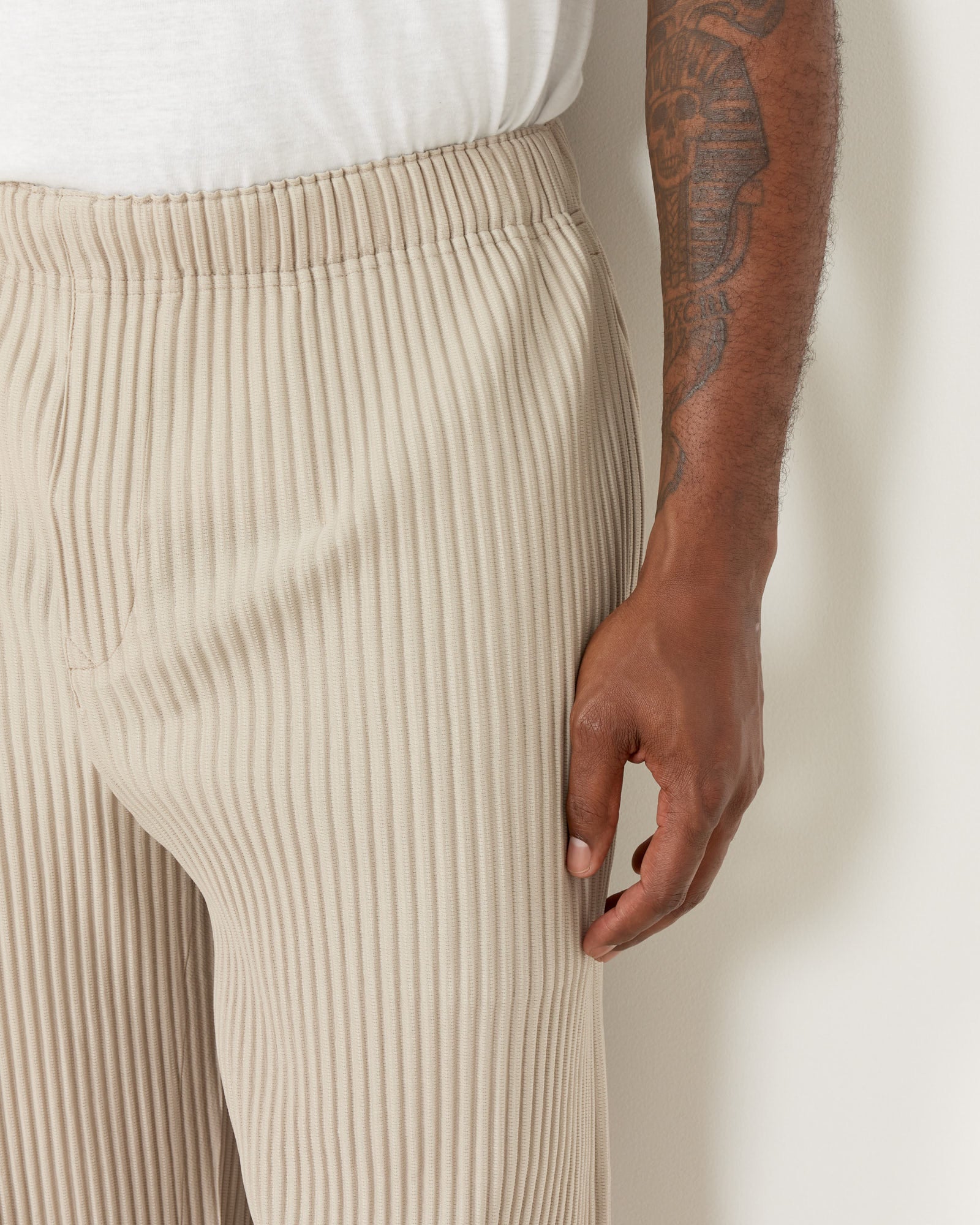 Issey Miyake Homme Plisse MC March Pant Linen Beige - Linen Beige / 2 (257003)