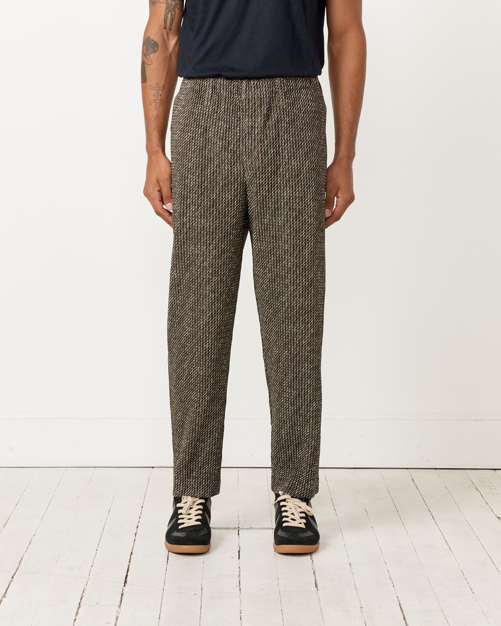 Issey Miyake Homme Plisse Diagonals Trousers Brown - Brown / 3 (257031)