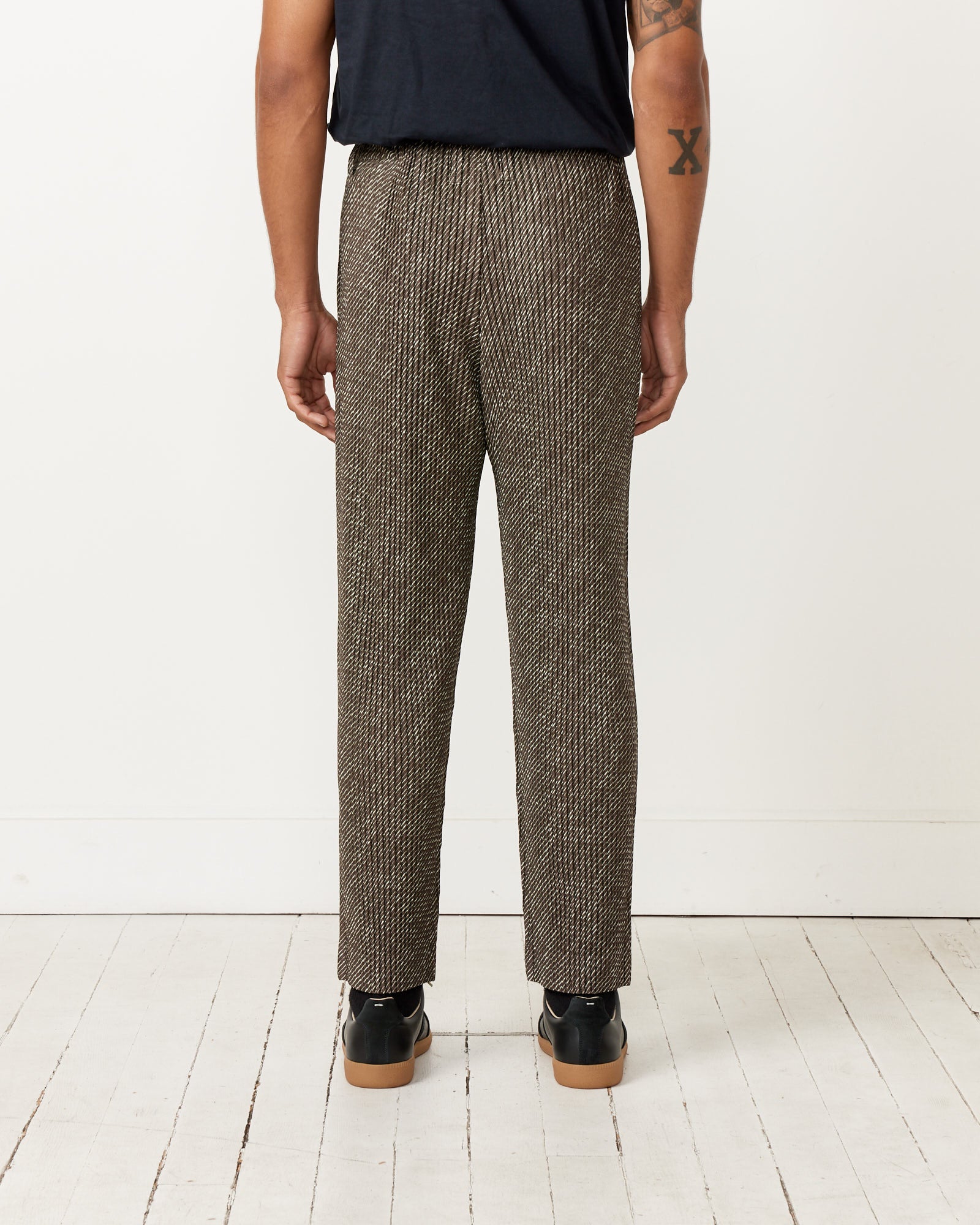 Issey Miyake Homme Plisse Diagonals Trousers Brown - Brown / 3 (257031)