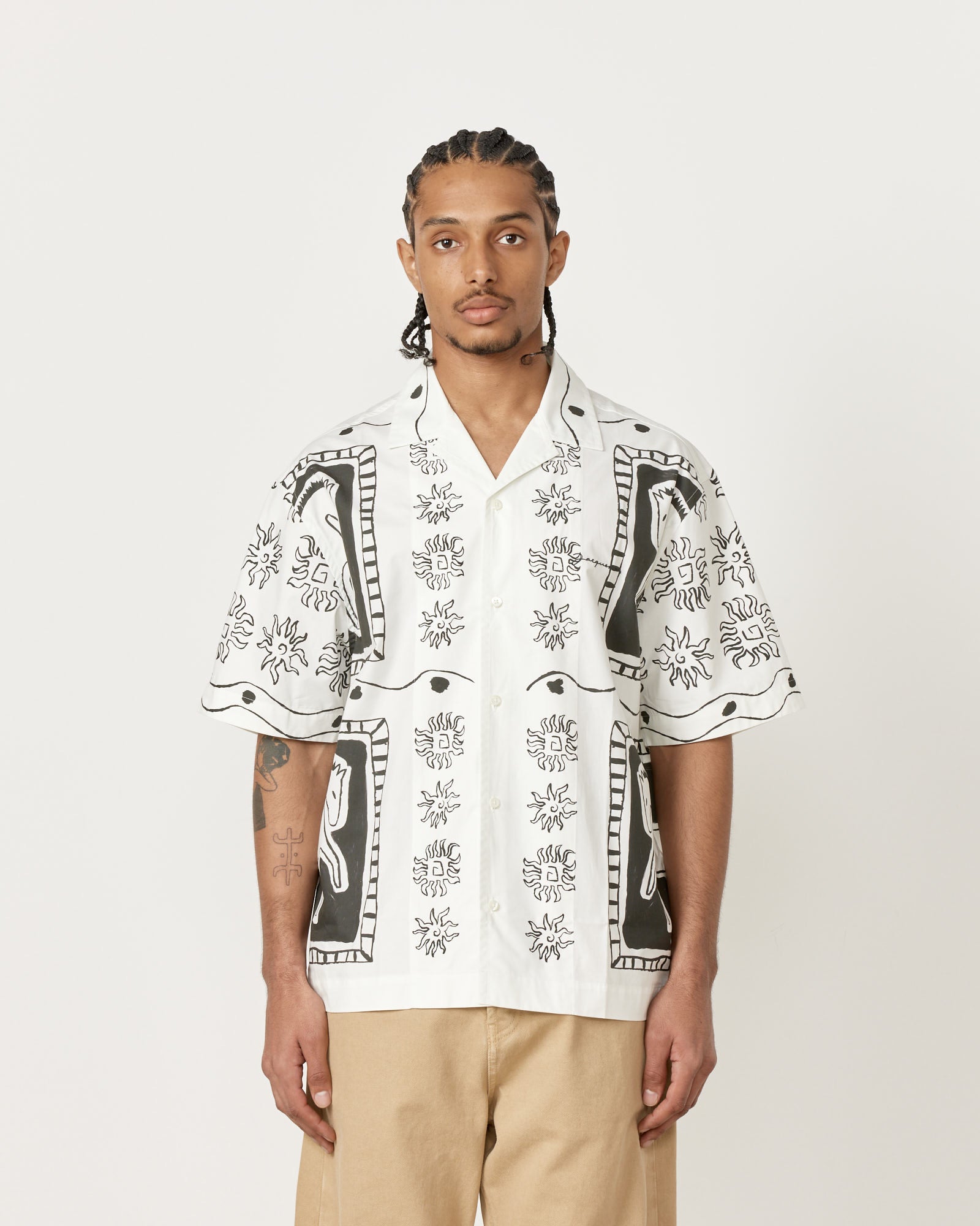 Jacquemus La Chemise Jean Shirt Horse Black / White - Horse Black / White / 50 (257112)