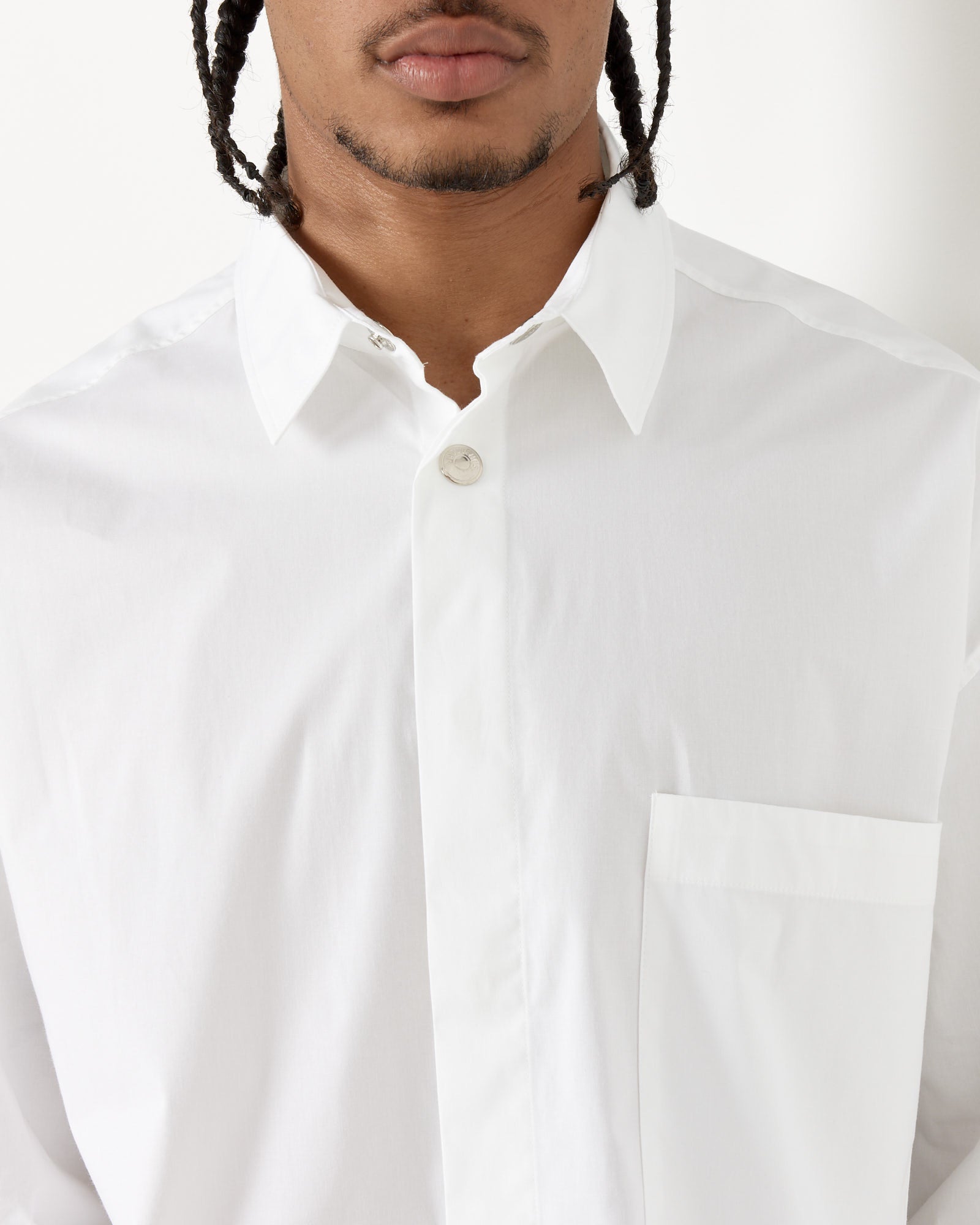 Jacquemus La Chemise Manches Longue Shirt White - White / 48 (257124)