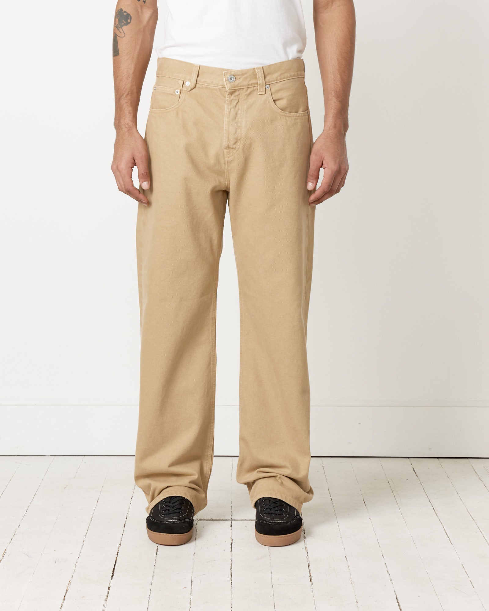 Jacquemus Le De-Nimes Droit Pant Beige - Beige / 32 (257148)