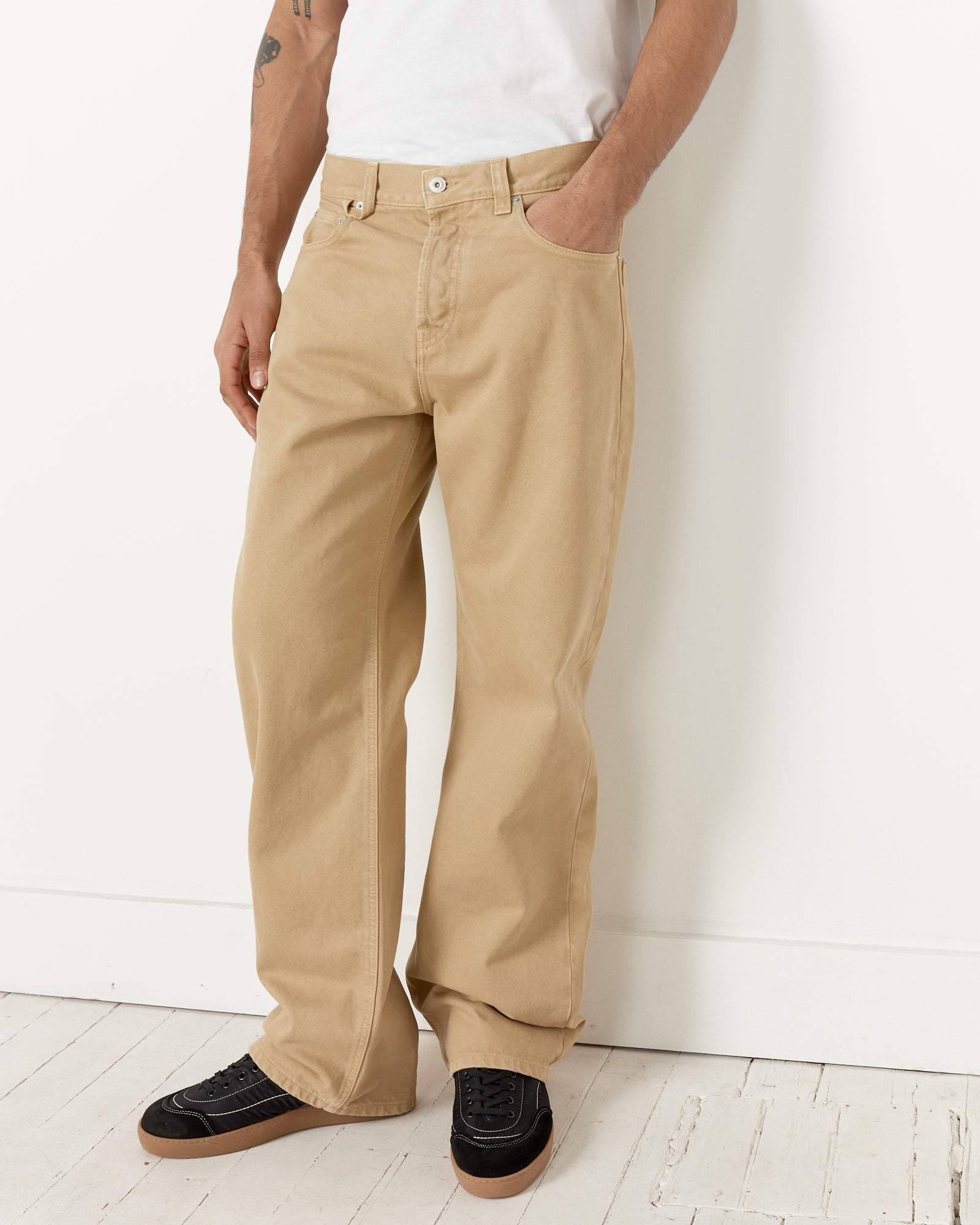 Jacquemus Le De-Nimes Droit Pant Beige - Beige / 32 (257148)