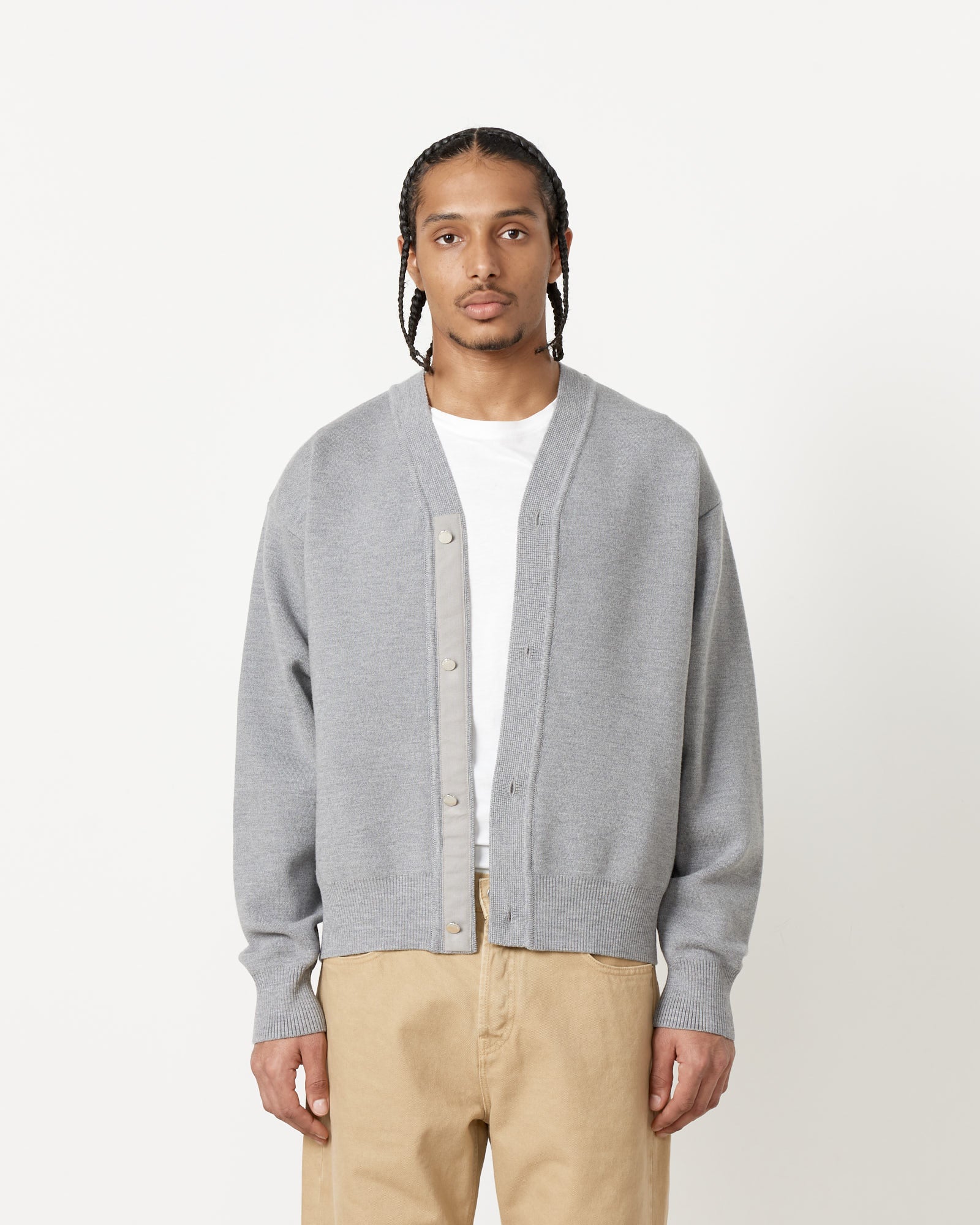 Jacquemus Le Boutonne Cardigan Grey - Grey / M (257156)