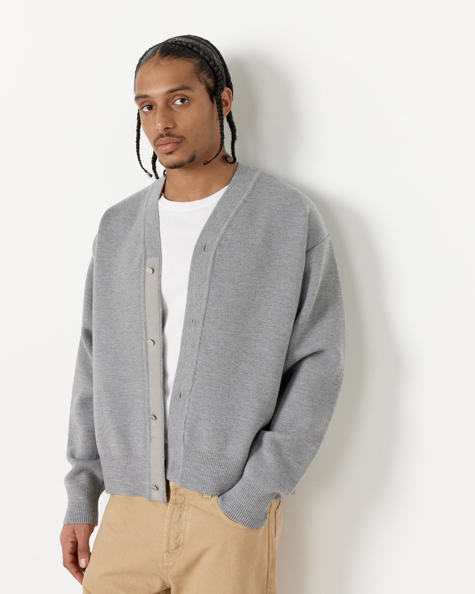 Jacquemus Le Boutonne Cardigan Grey - Grey / M (257156)