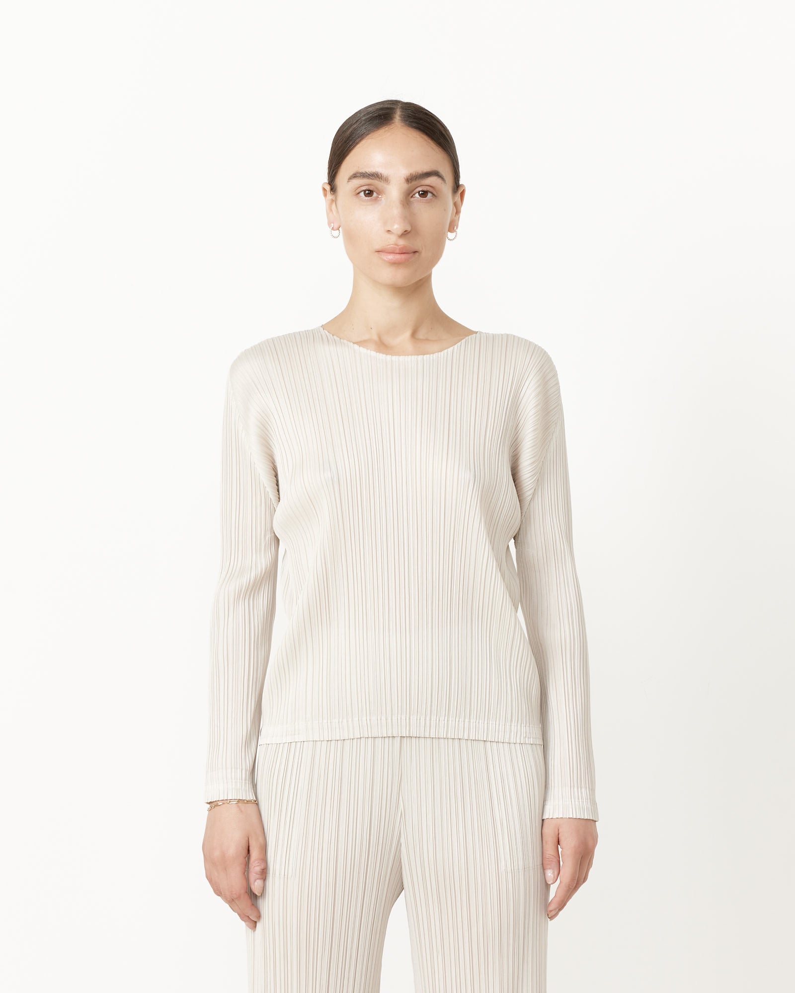 Issey Miyake Pleats Please MC Feb Top Ivory - Ivory / 3 (257202)