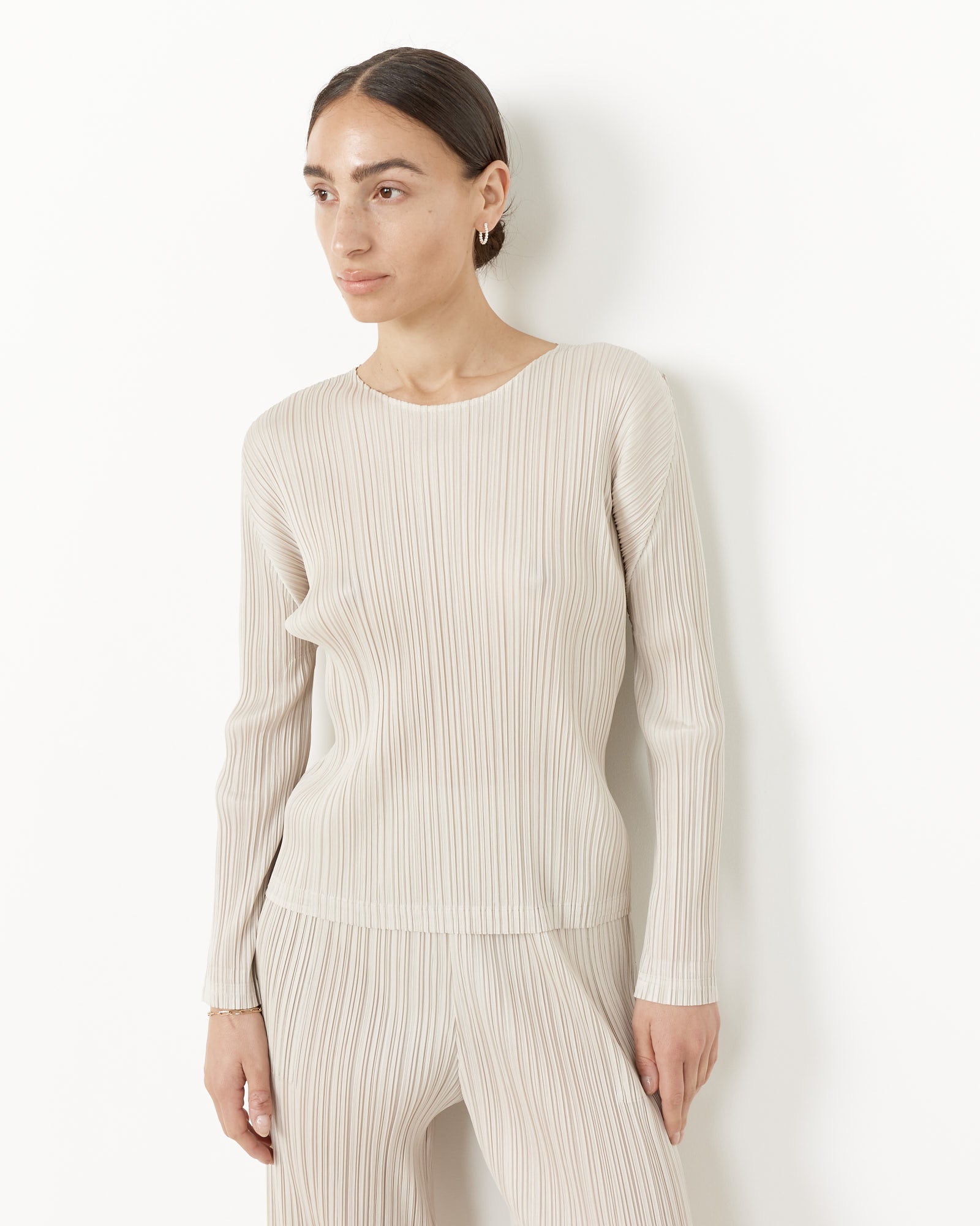 Issey Miyake Pleats Please MC Feb Top Ivory - Ivory / 3 (257202)