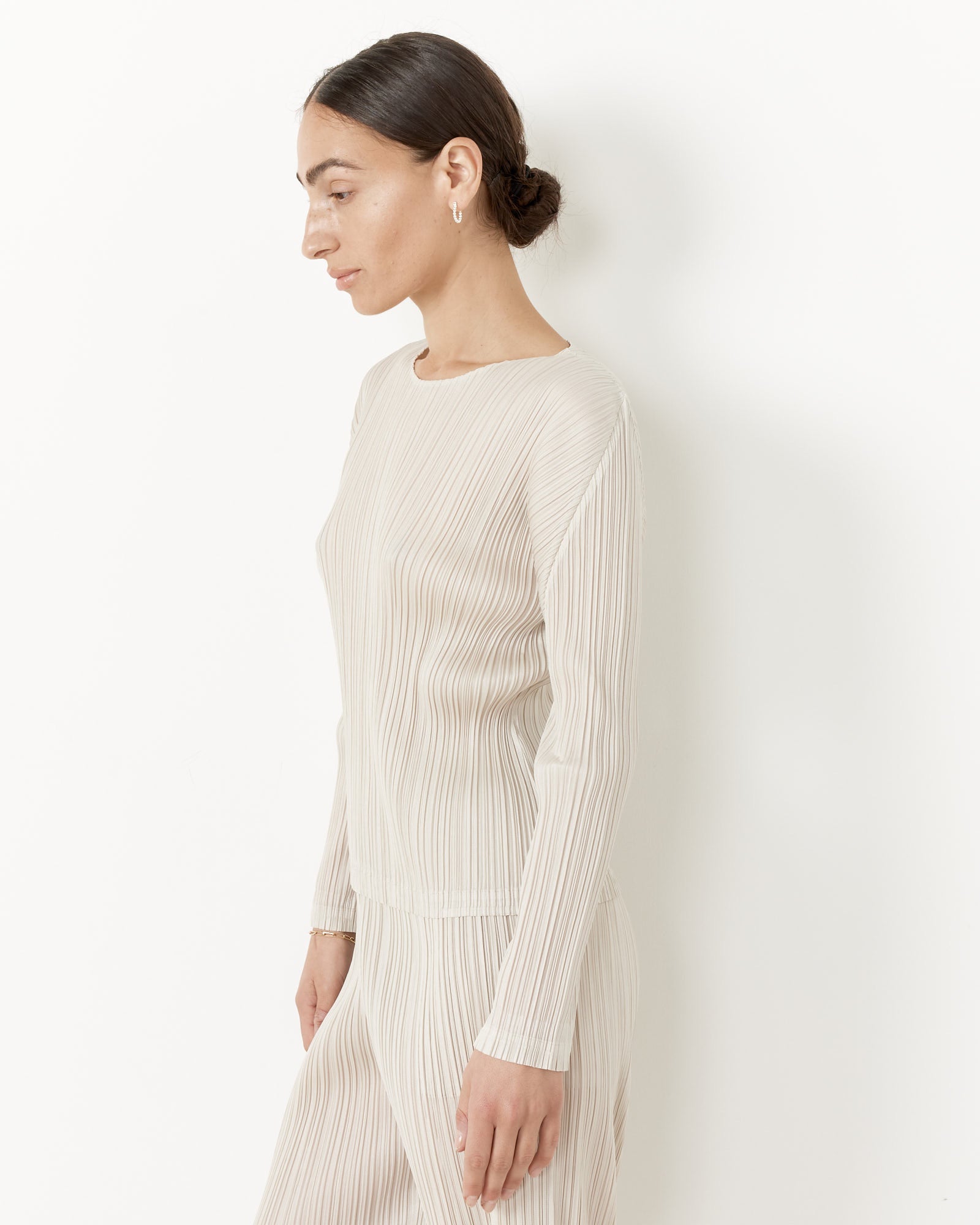 Issey Miyake Pleats Please MC Feb Top Ivory - Ivory / 3 (257202)