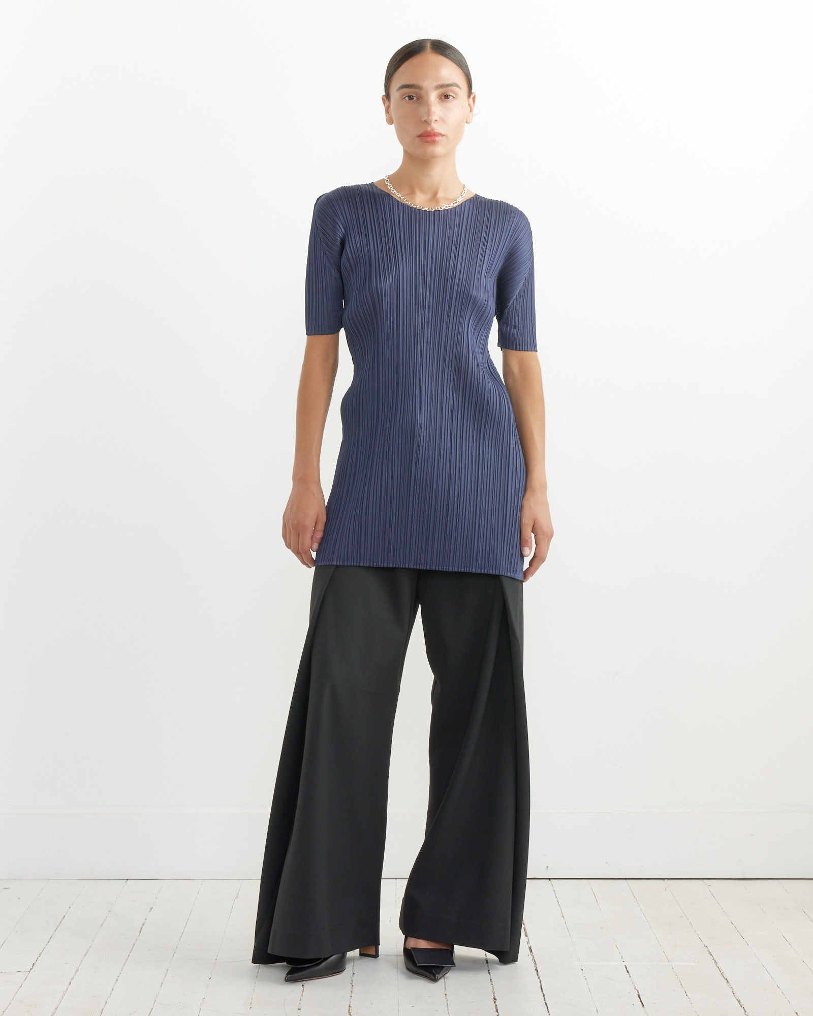 Issey Miyake Pleats Please MC June Top Dark Navy - Dark Navy / 3 (257234)