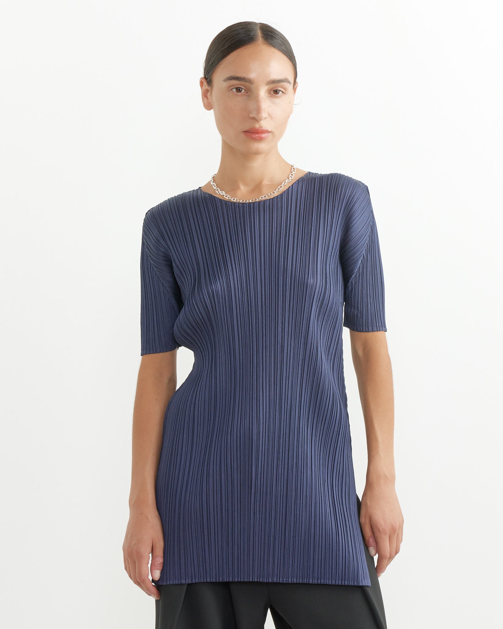 Issey Miyake Pleats Please MC June Top Dark Navy - Dark Navy / 3 (257234)