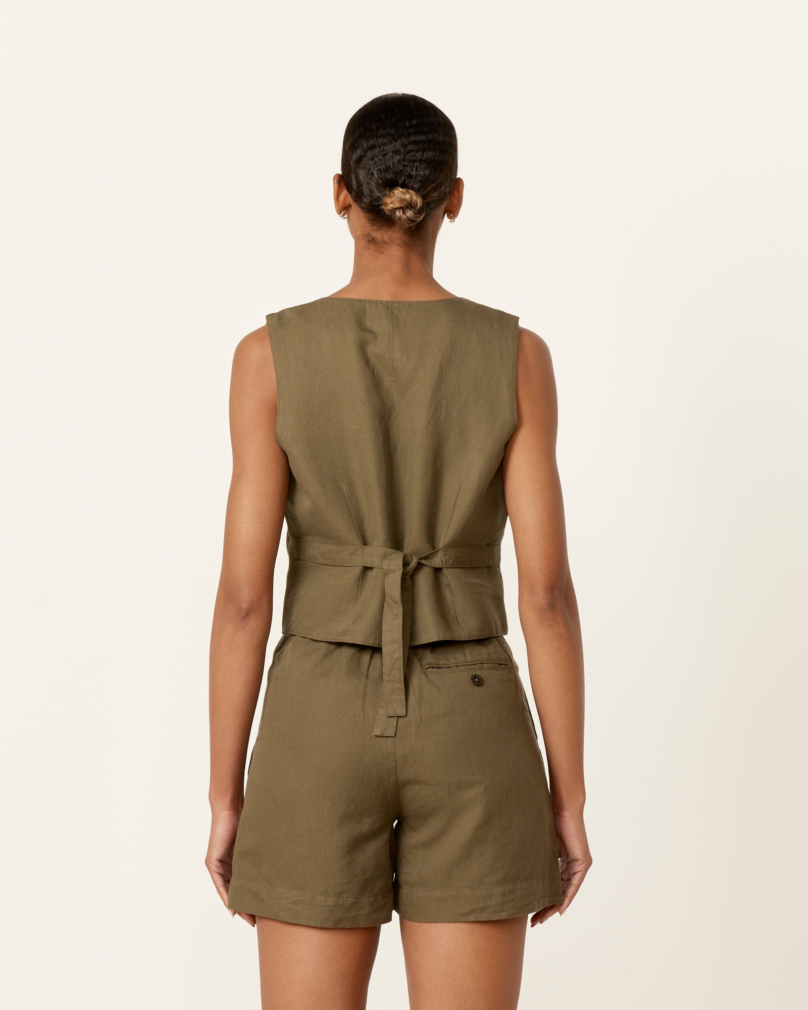 Alex Mill Kam Vest Puglia Olive - Puglia Olive / S (257246)