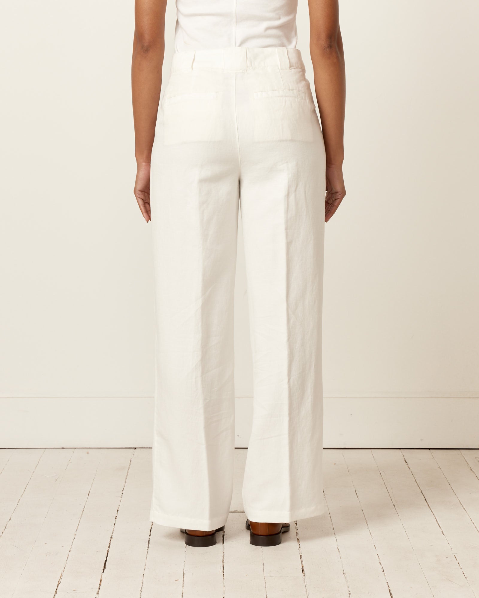 Alex Mill Madeline Pleat Trouser Ecru - Ecru / 0 (257249)