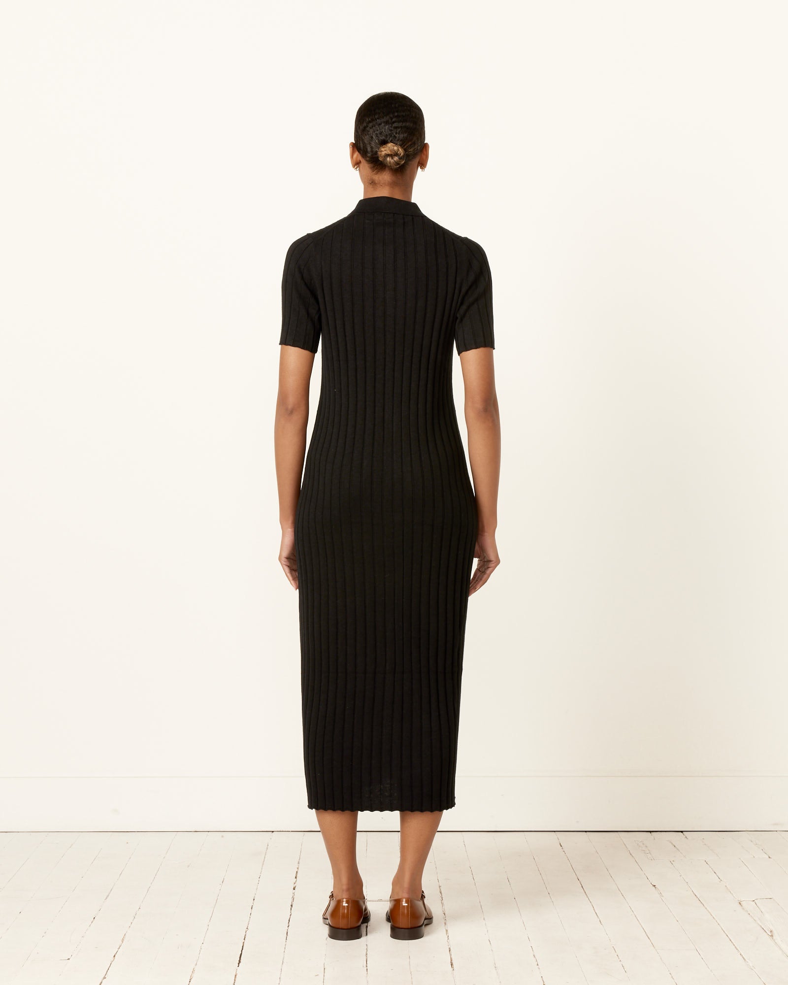 Alex Mill Alice Ribbed Sweater Dress Black - Black / XS (257254)