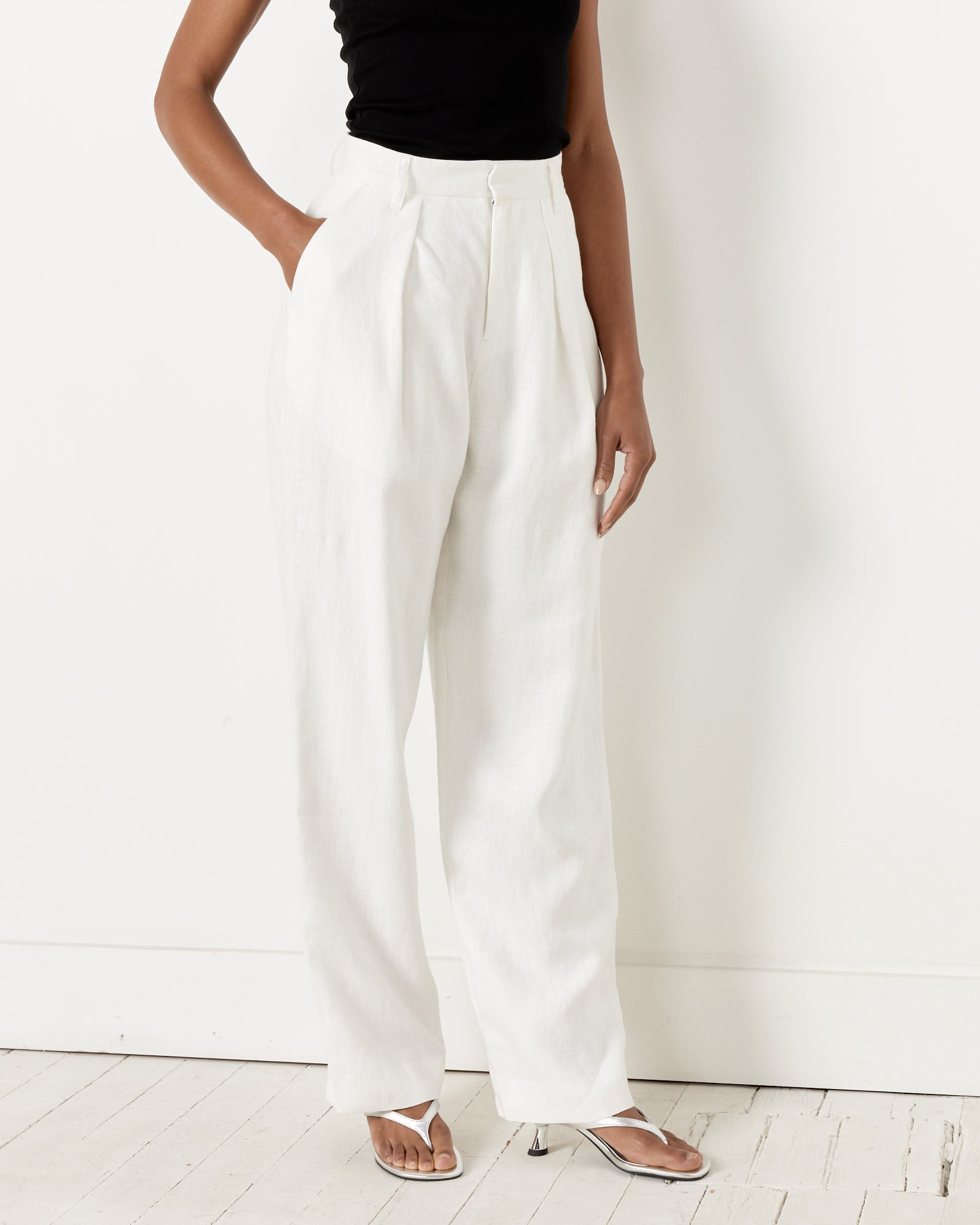 Mara Hoffman Marella Pant White - White / 0 (257330)