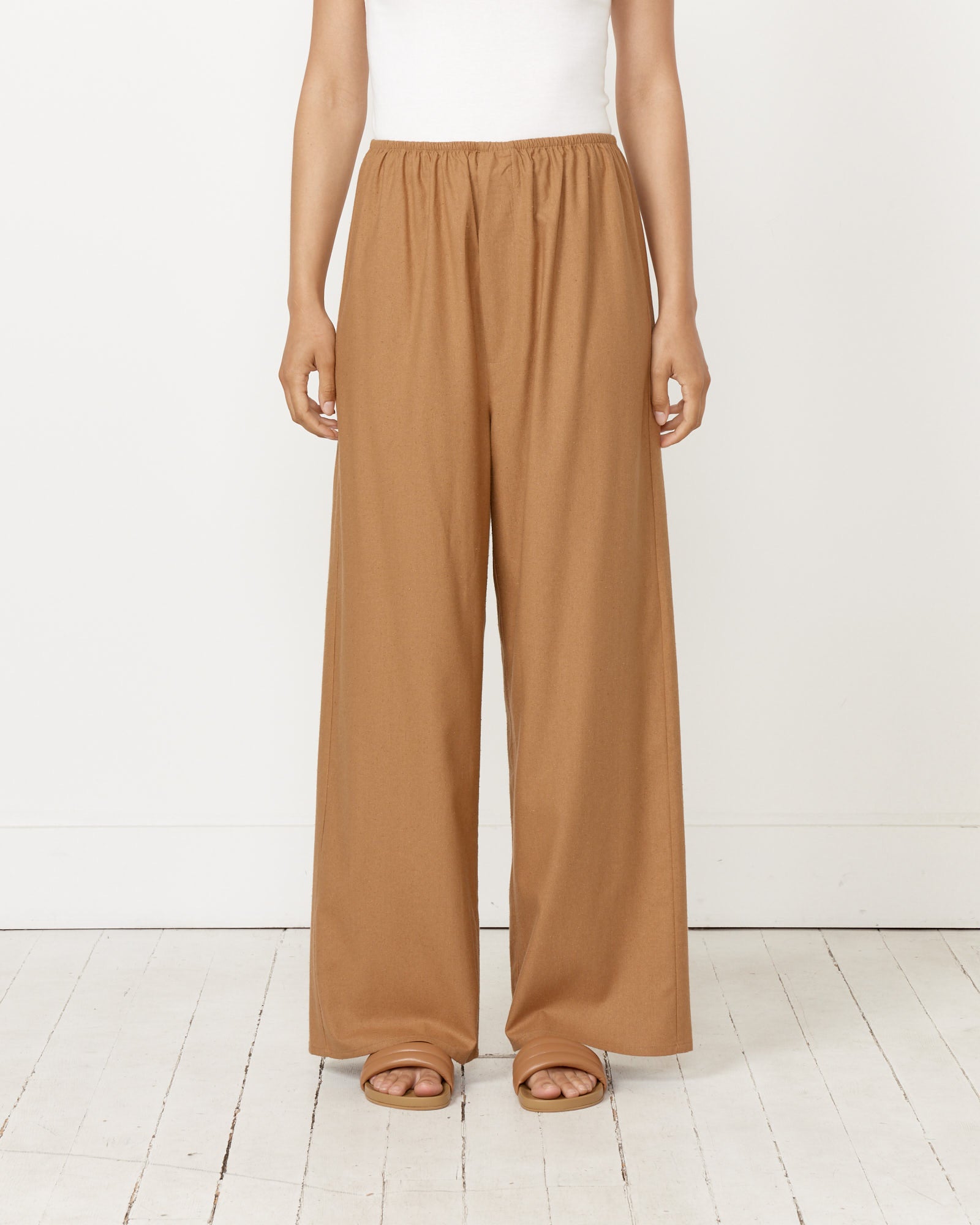 Baserange Stoa Pants Bath Brown - Bath Brown / S (257537)