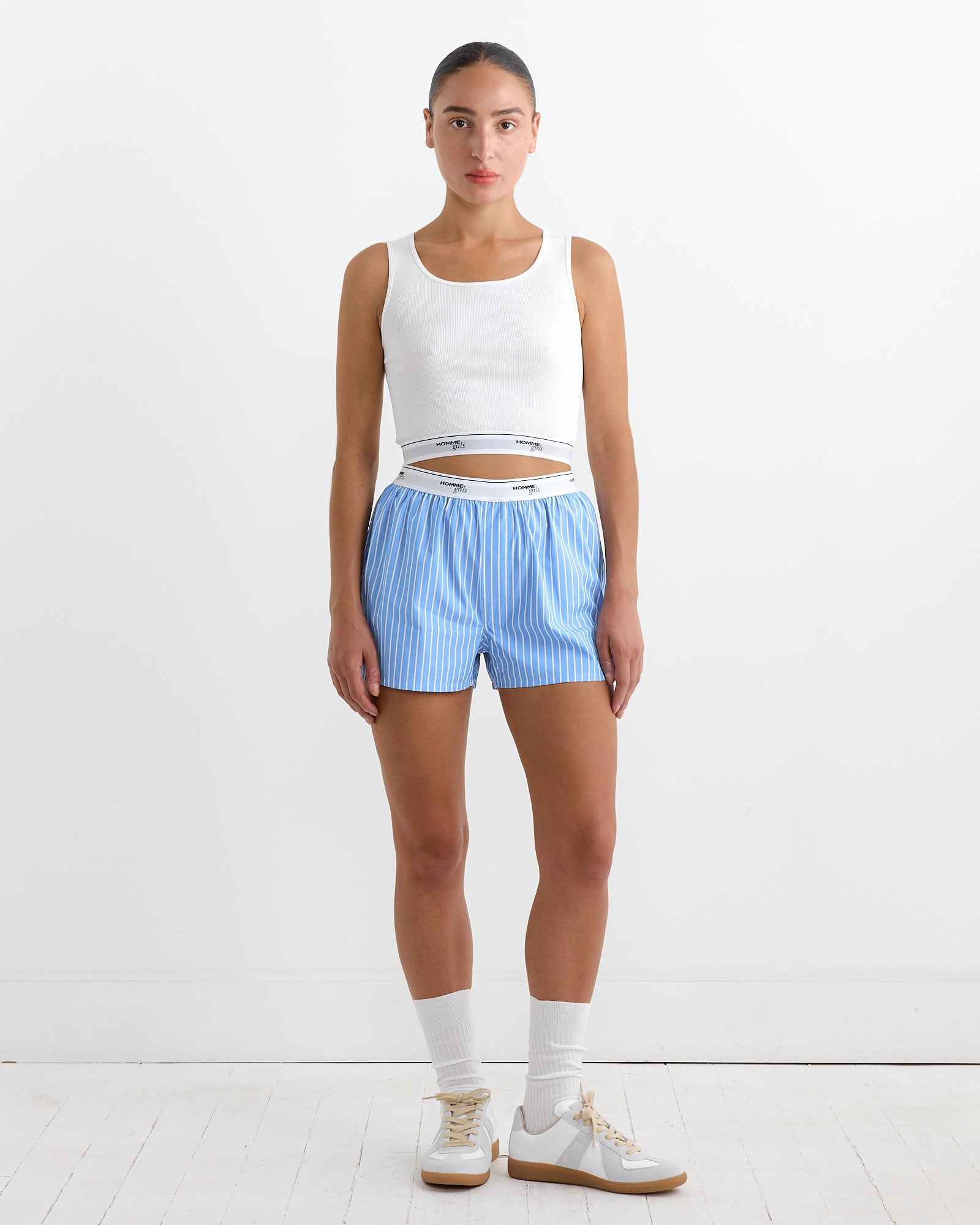 Cropped Tank in White - White / S/M (257557)