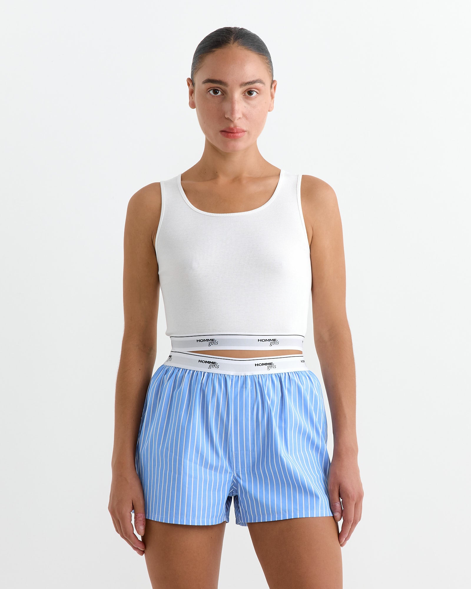 Cropped Tank in White - White / S/M (257557)