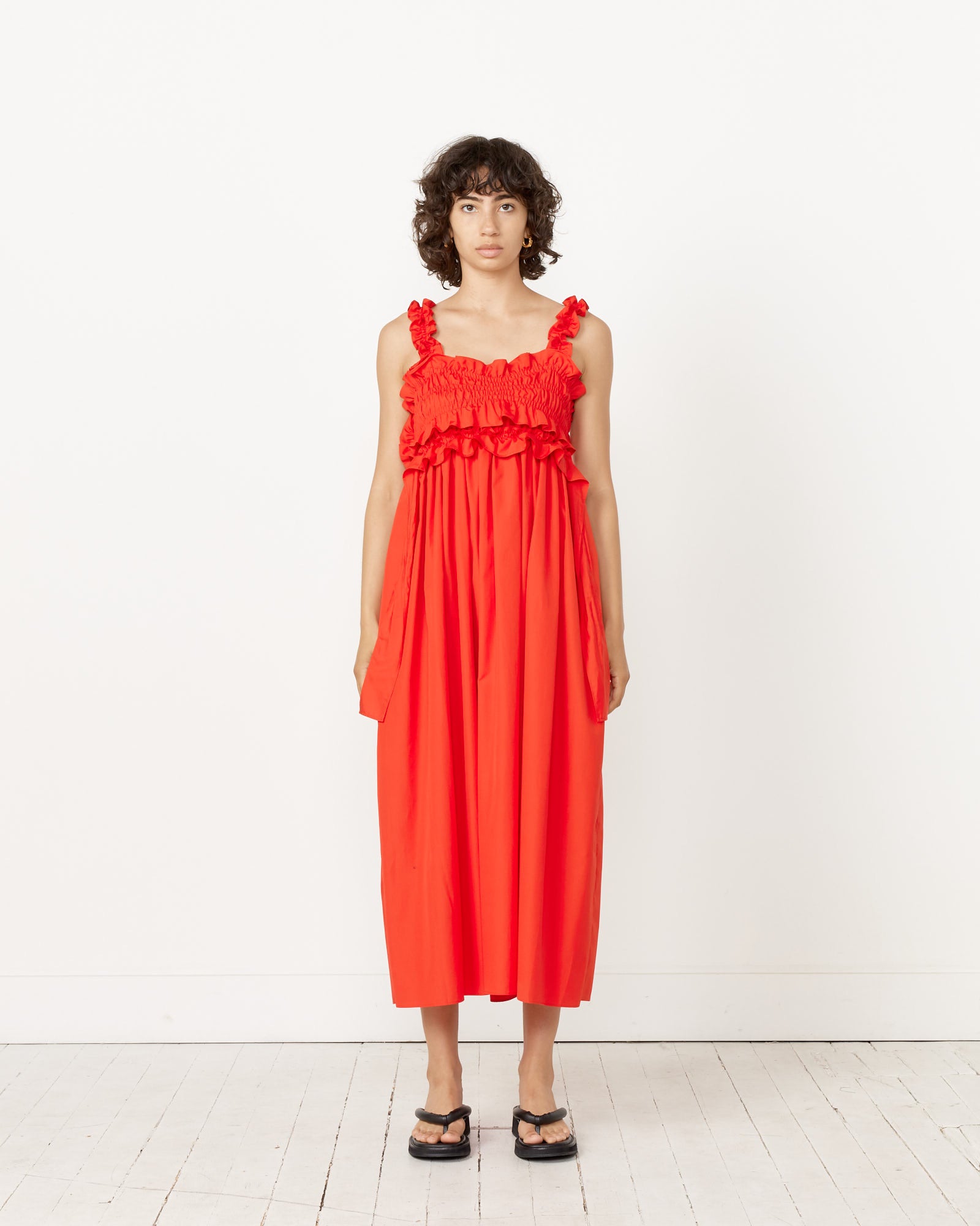 Cecilie Bahnsen Giovanna Dress Poppy Red - Poppy Red / 8 (257575)