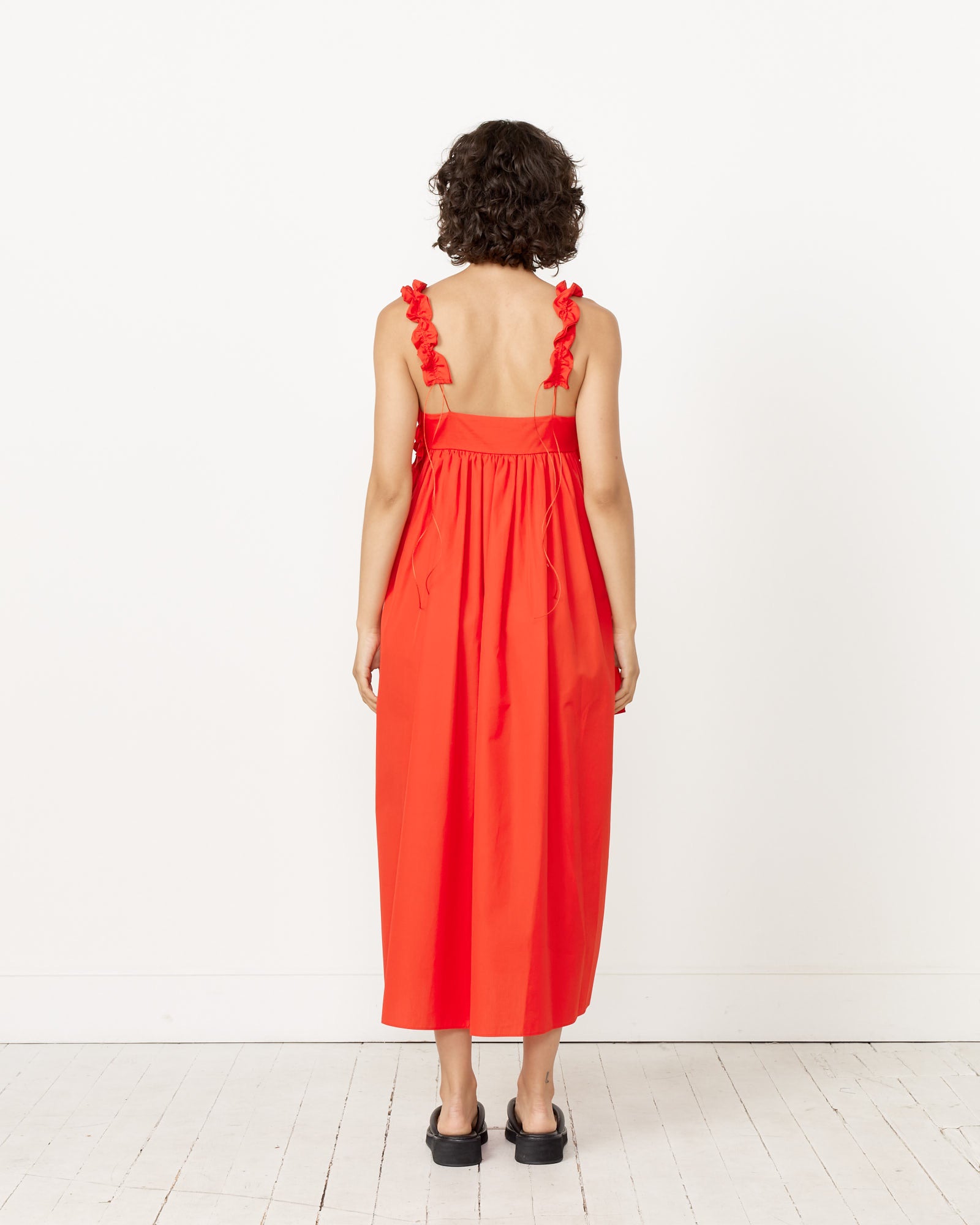 Cecilie Bahnsen Giovanna Dress Poppy Red - Poppy Red / 8 (257575)