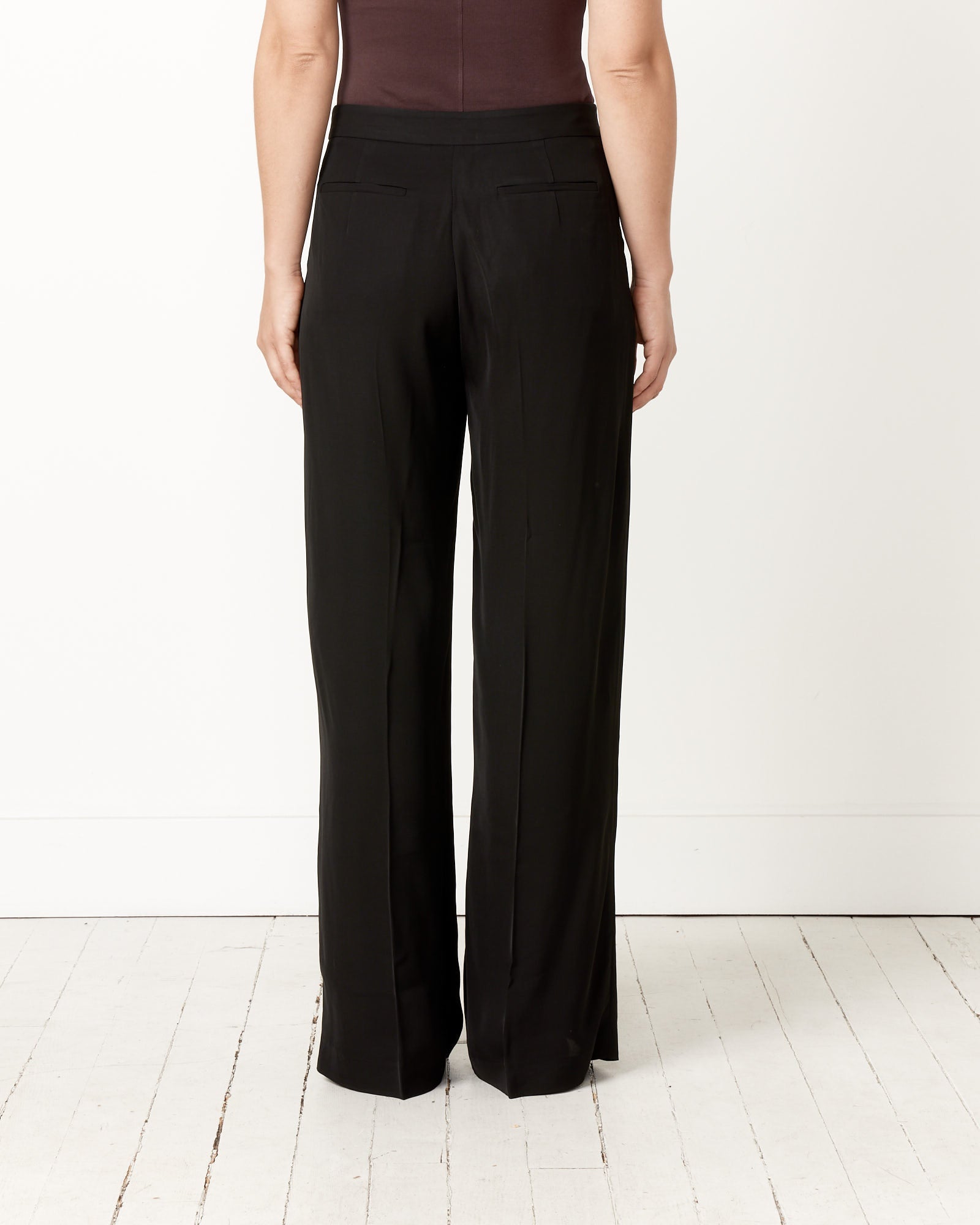 St. Agni Overlap Waist Trousers - Black / S (257612)