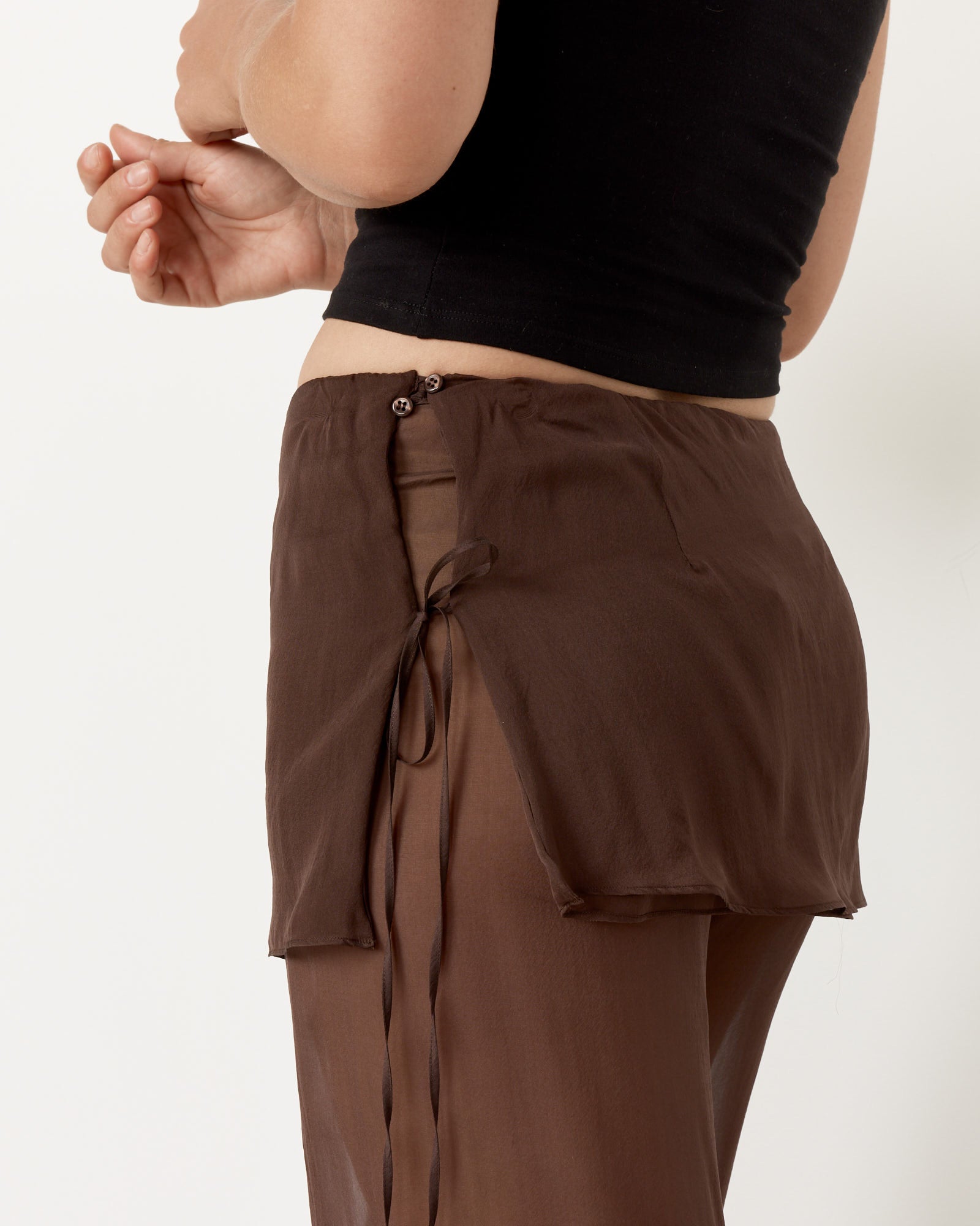 Paloma Wool Silk Archive Pant Brown - Brown / 36 (257682)